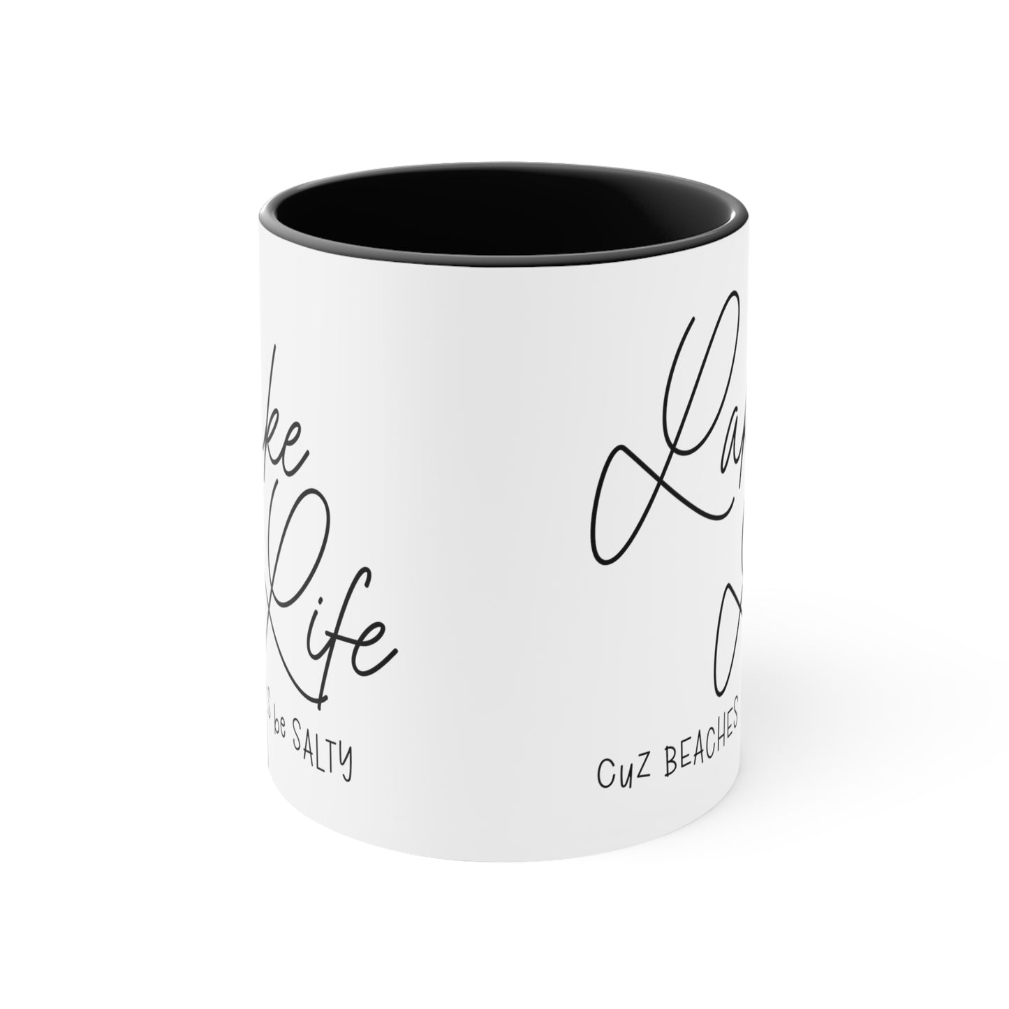 Lake Life coffee mug, interior accent Coffee Mug, 11oz coffee mug