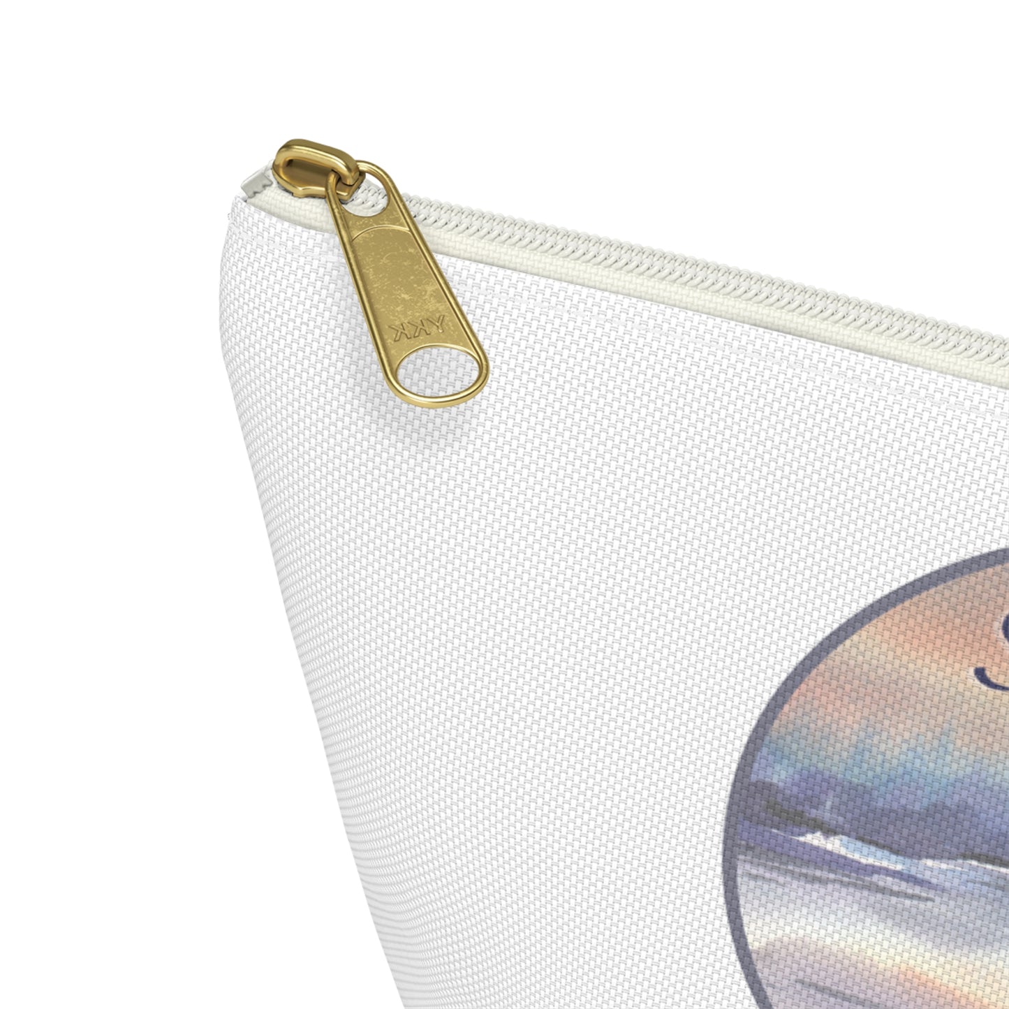 Seneca Lake is My Happy Place watercolor accessory bag