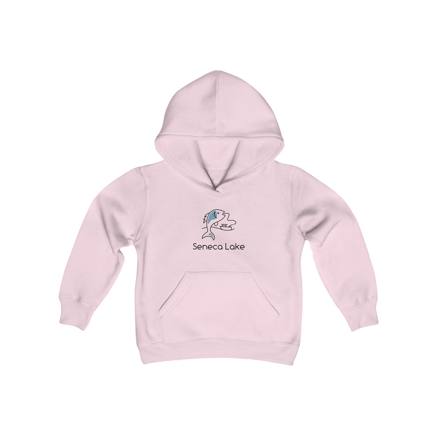 Seneca Lake Fish & Boat Youth Hoodie