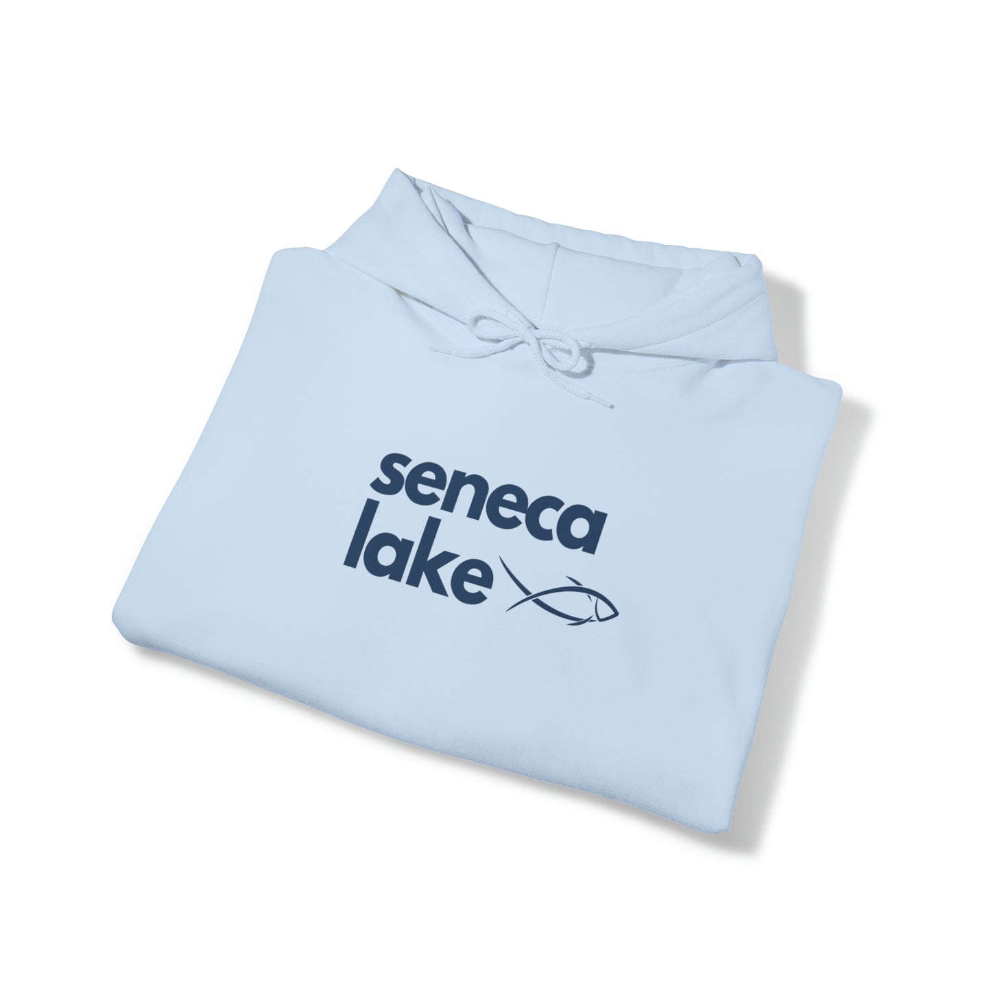 Seneca Lake Simple Fish Unisex Hoodie