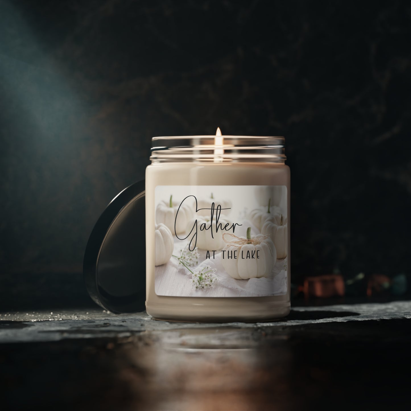 Gather at the Lake Scented Candle, 9oz, the perfect complement to autumn