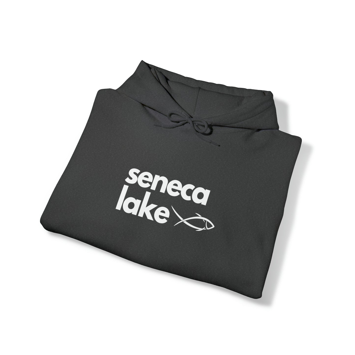 Seneca Lake Simple Fish Unisex Hoodie