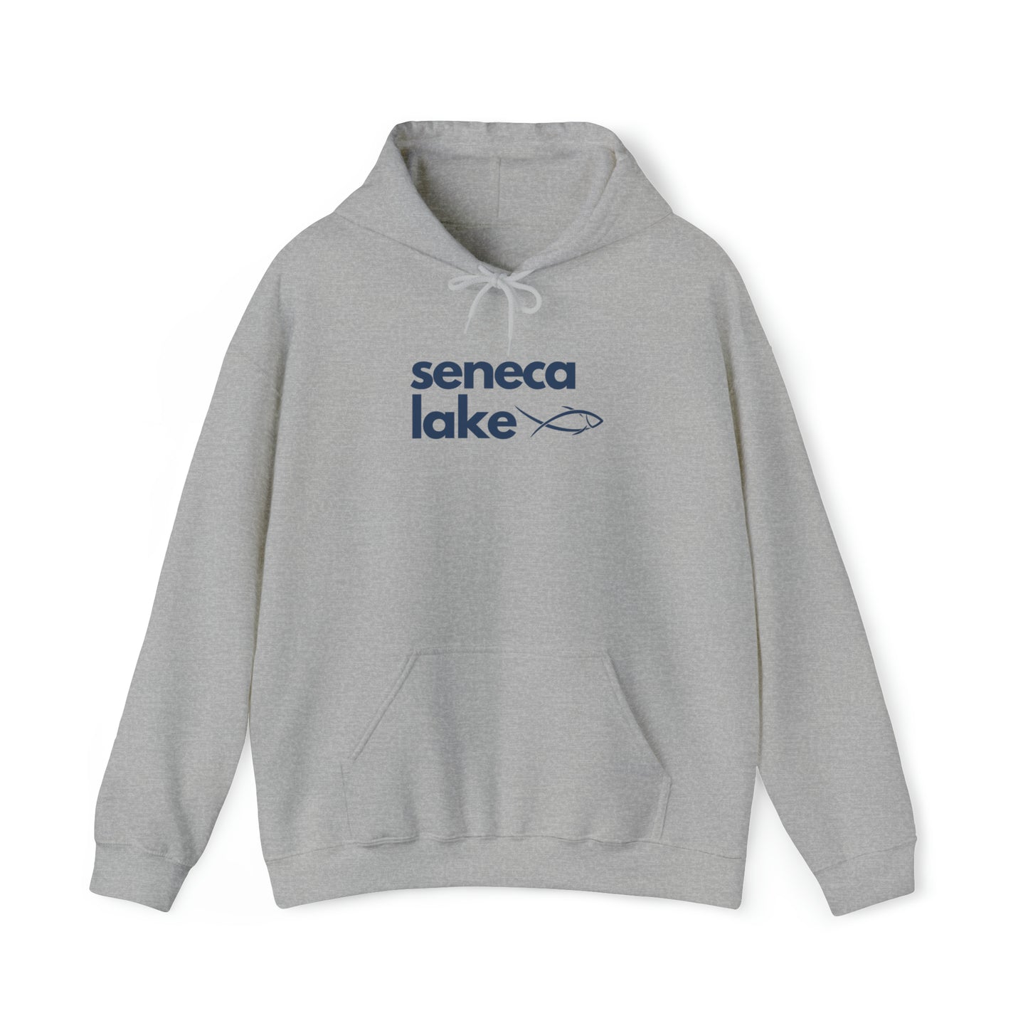 Seneca Lake Simple Fish Unisex Hoodie