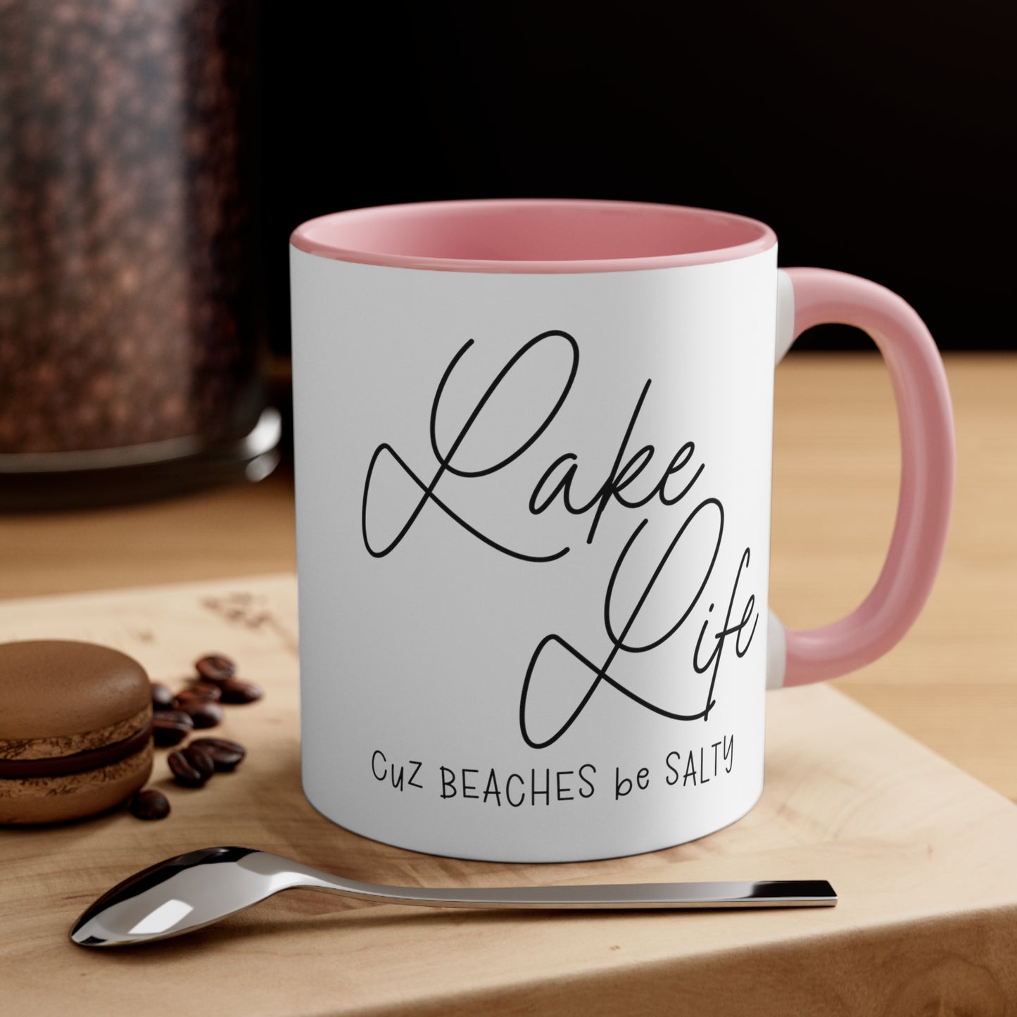 Lake Life coffee mug, interior accent Coffee Mug, 11oz coffee mug