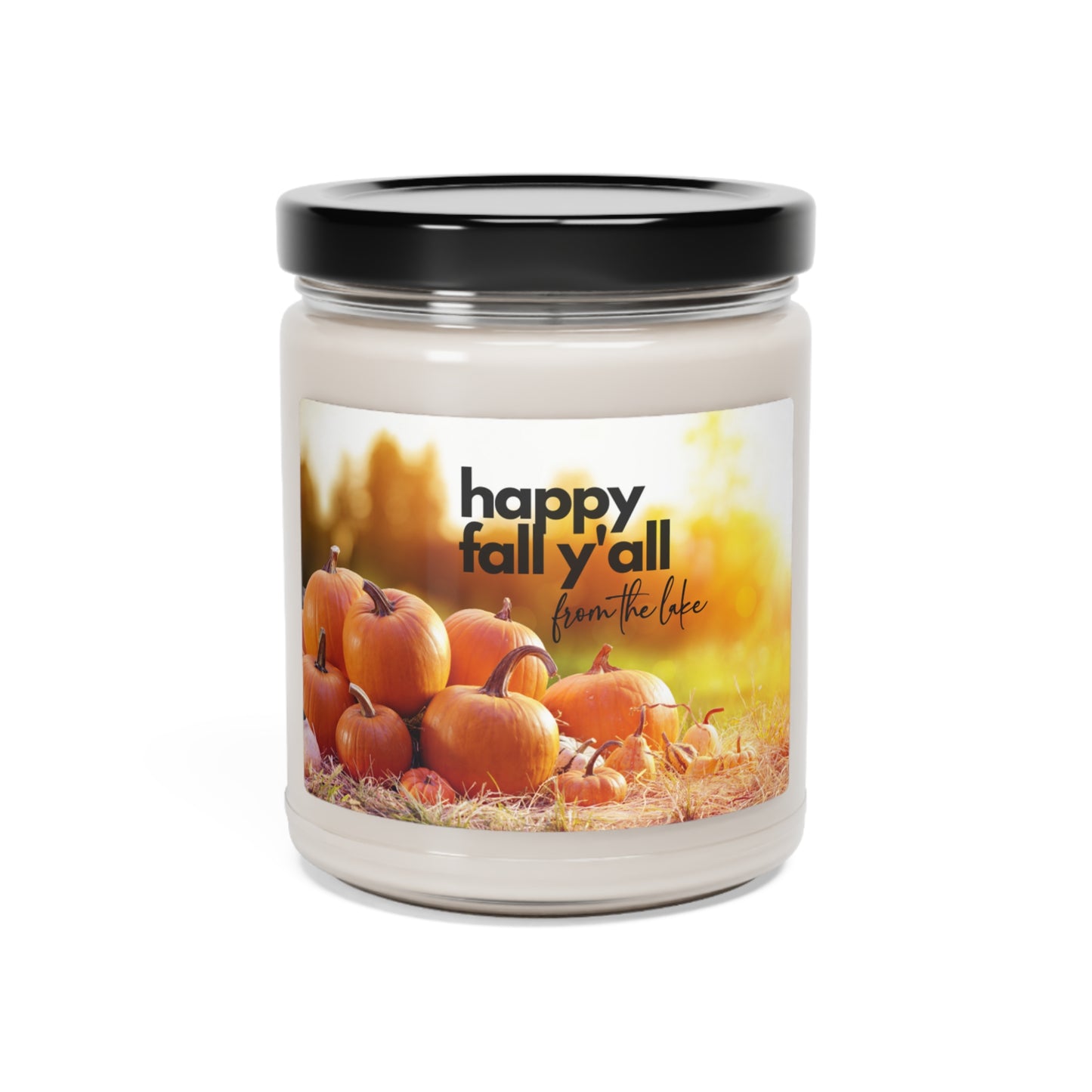 Happy Fall Y'all Scented Candle, 9oz, a perfect complement to autumn!