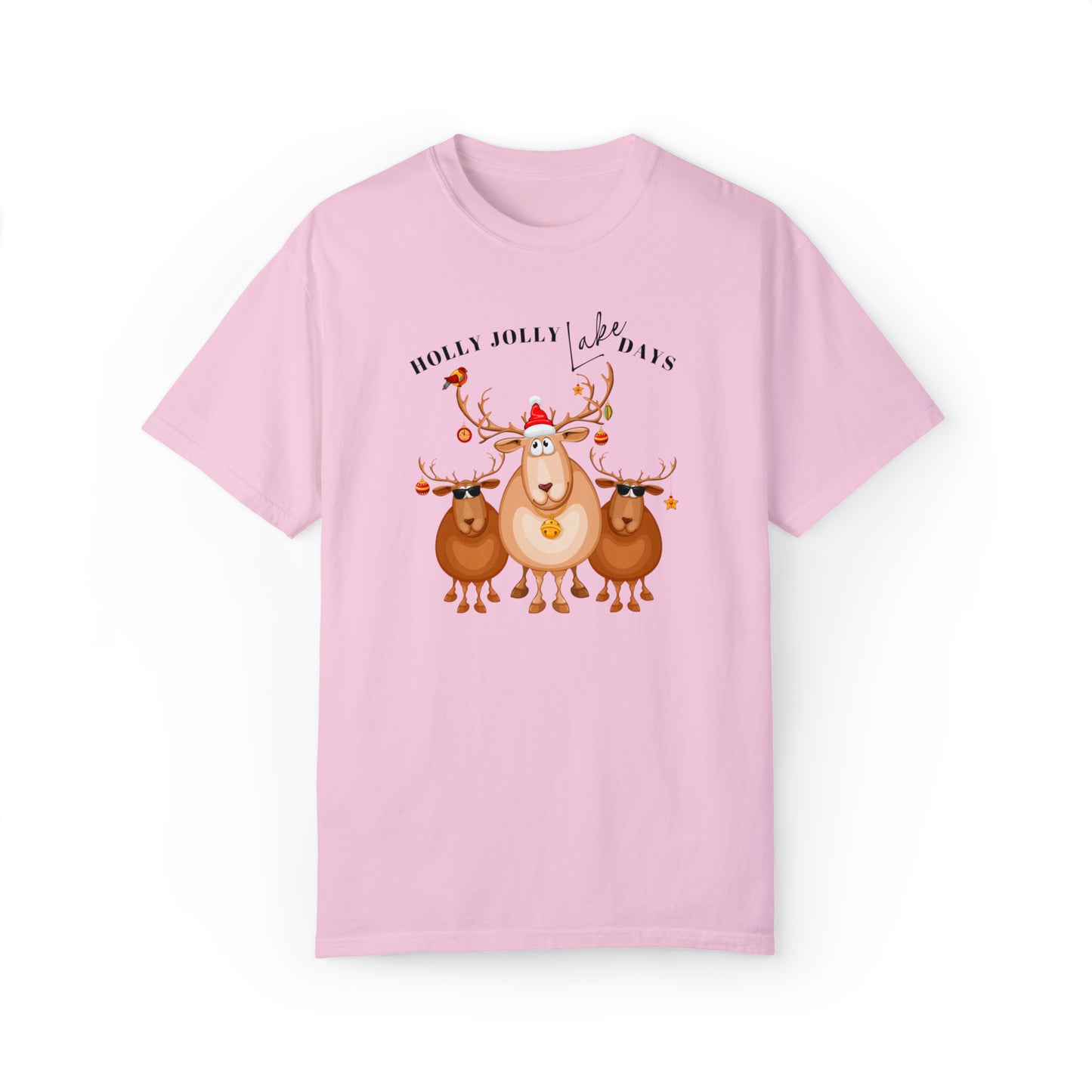 Holiday T-shirt, Festive T-shirt, fun-loving reindeer