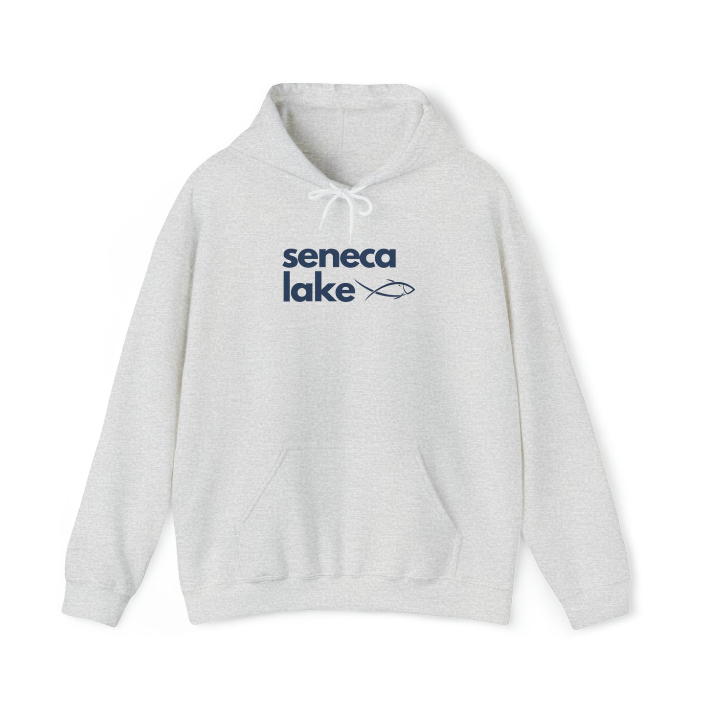 Seneca Lake Simple Fish Unisex Hoodie