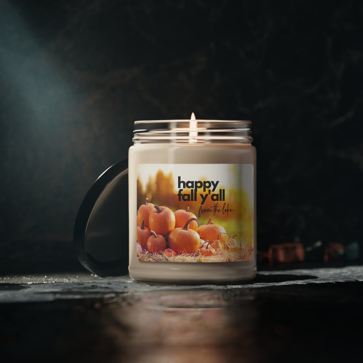 Happy Fall Y'all Scented Candle, 9oz, a perfect complement to autumn!