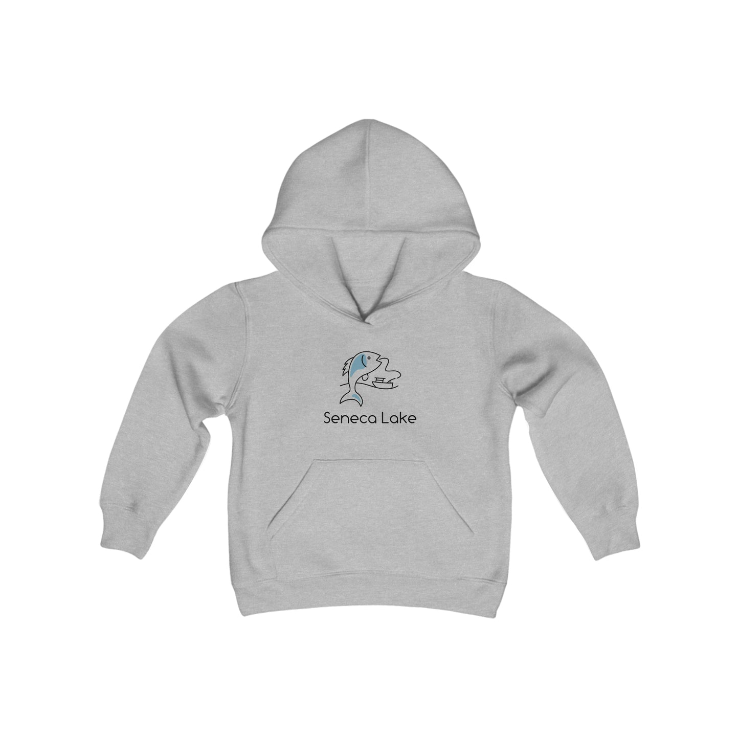 Seneca Lake Fish & Boat Youth Hoodie