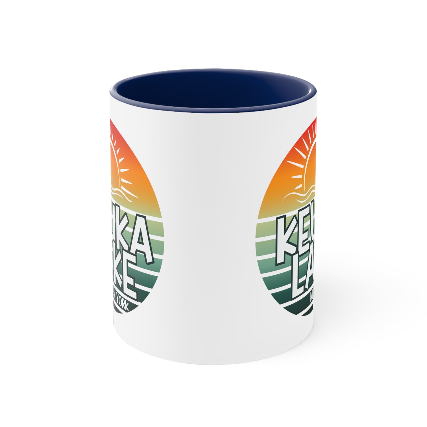 Keuka Lake coffee mug, interior accent Coffee Mug, 11oz coffee mug