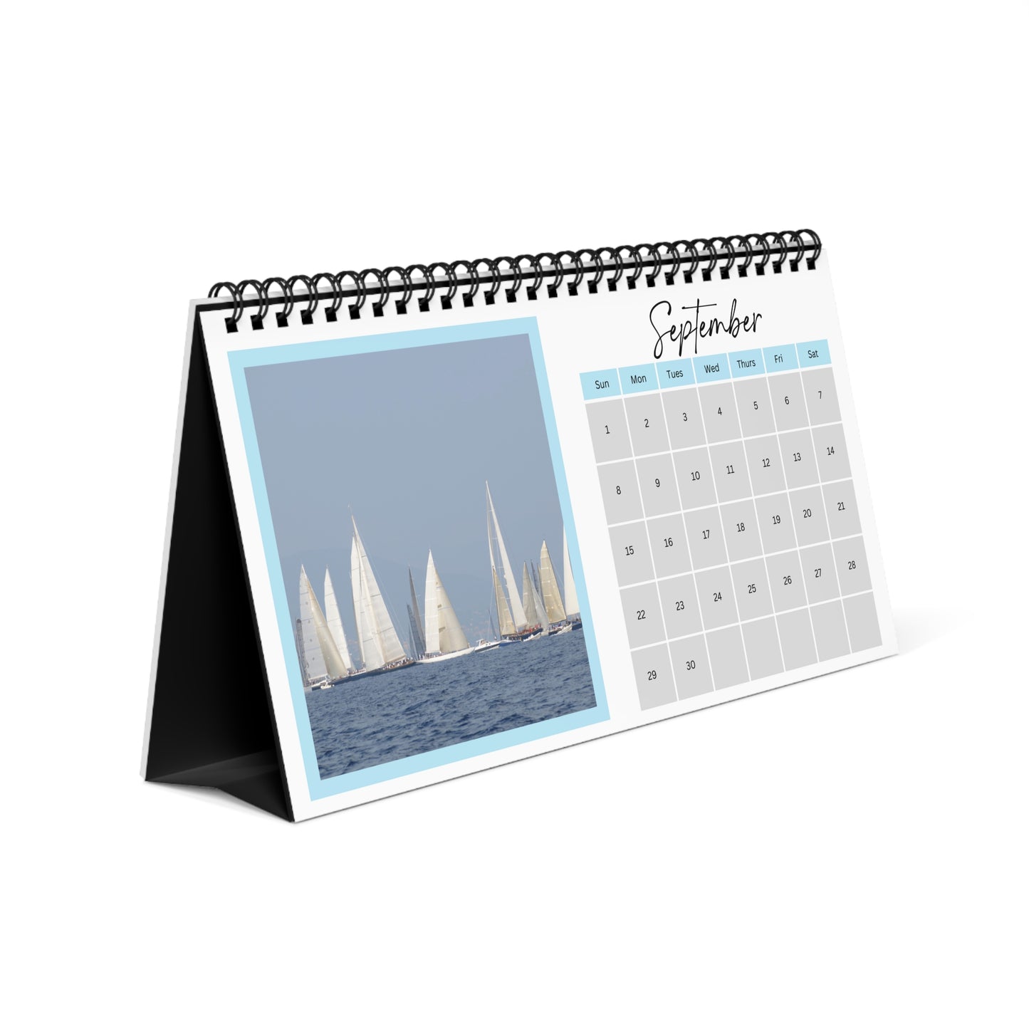 Sailing through the Year: A Sailboat Adventure 2024 Desk Calendar