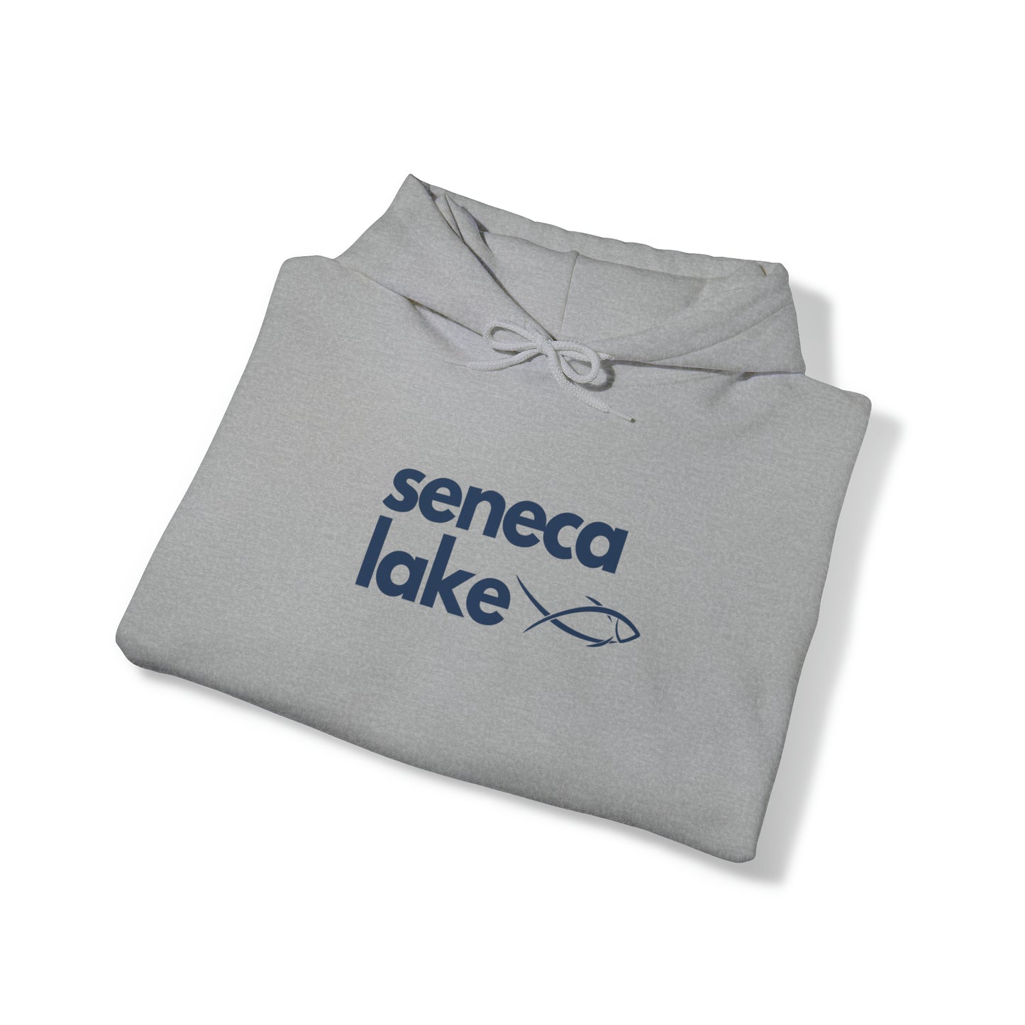 Seneca Lake Simple Fish Unisex Hoodie