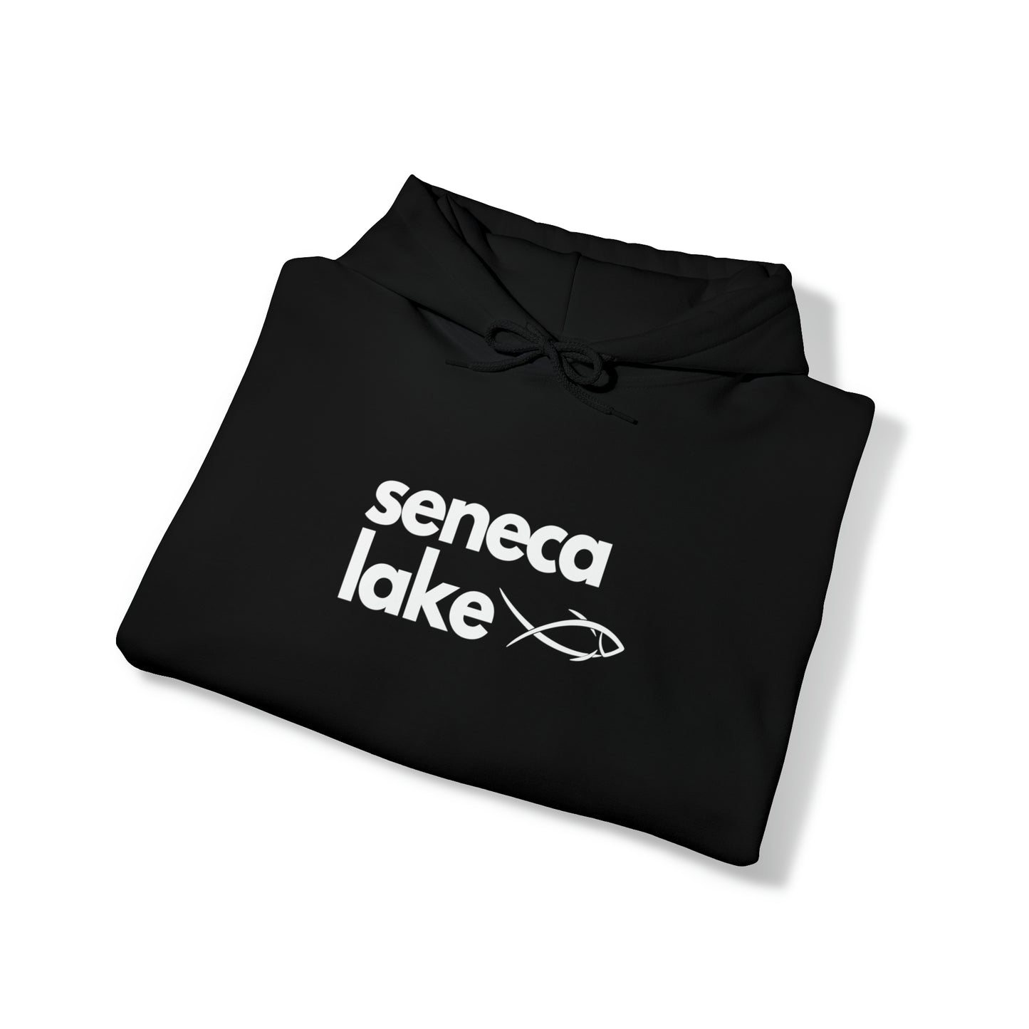 Seneca Lake Simple Fish Unisex Hoodie