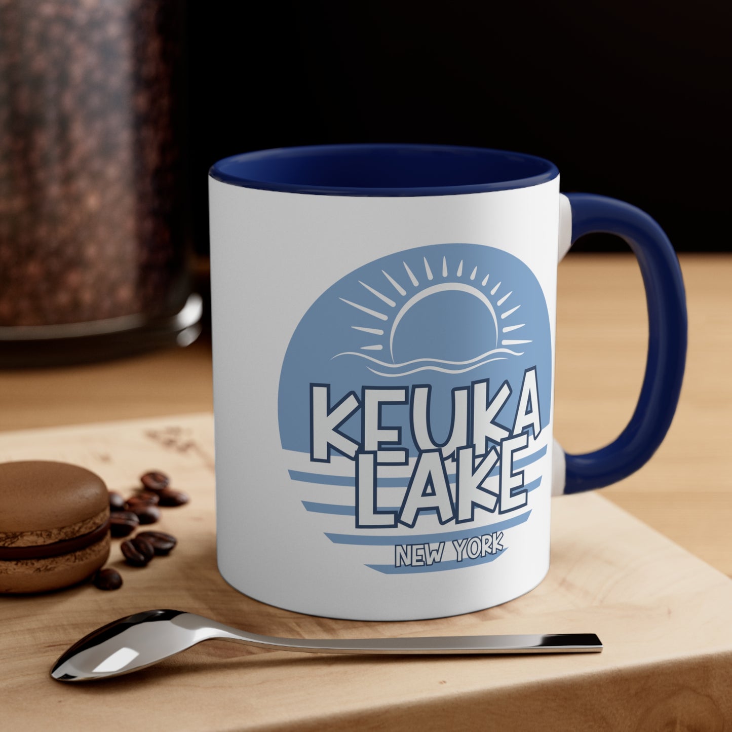 Keuka Lake coffee mug, interior accent Coffee Mug, 11oz coffee mug