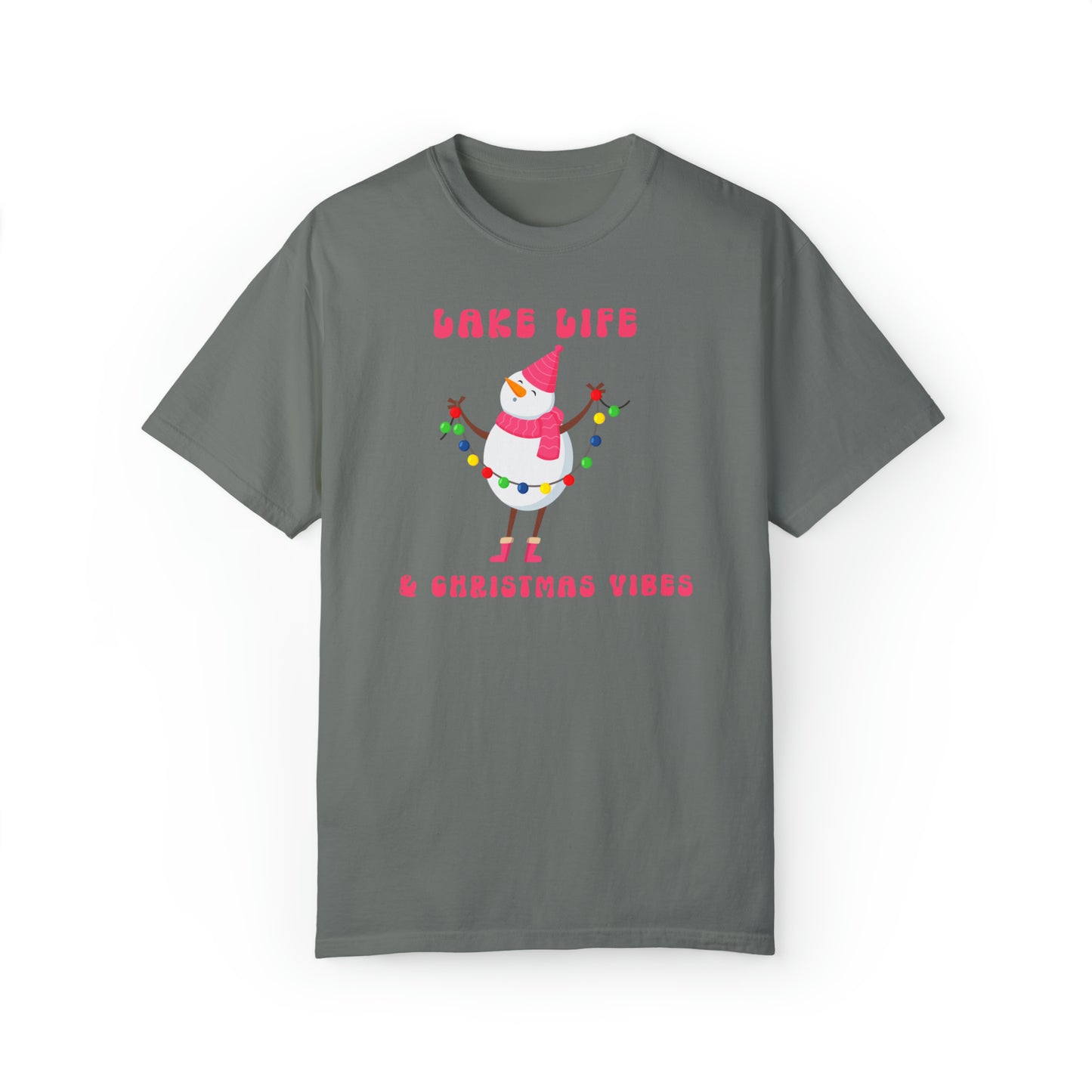 Holiday T-shirt, Lake Life & Christmas Vibes tee