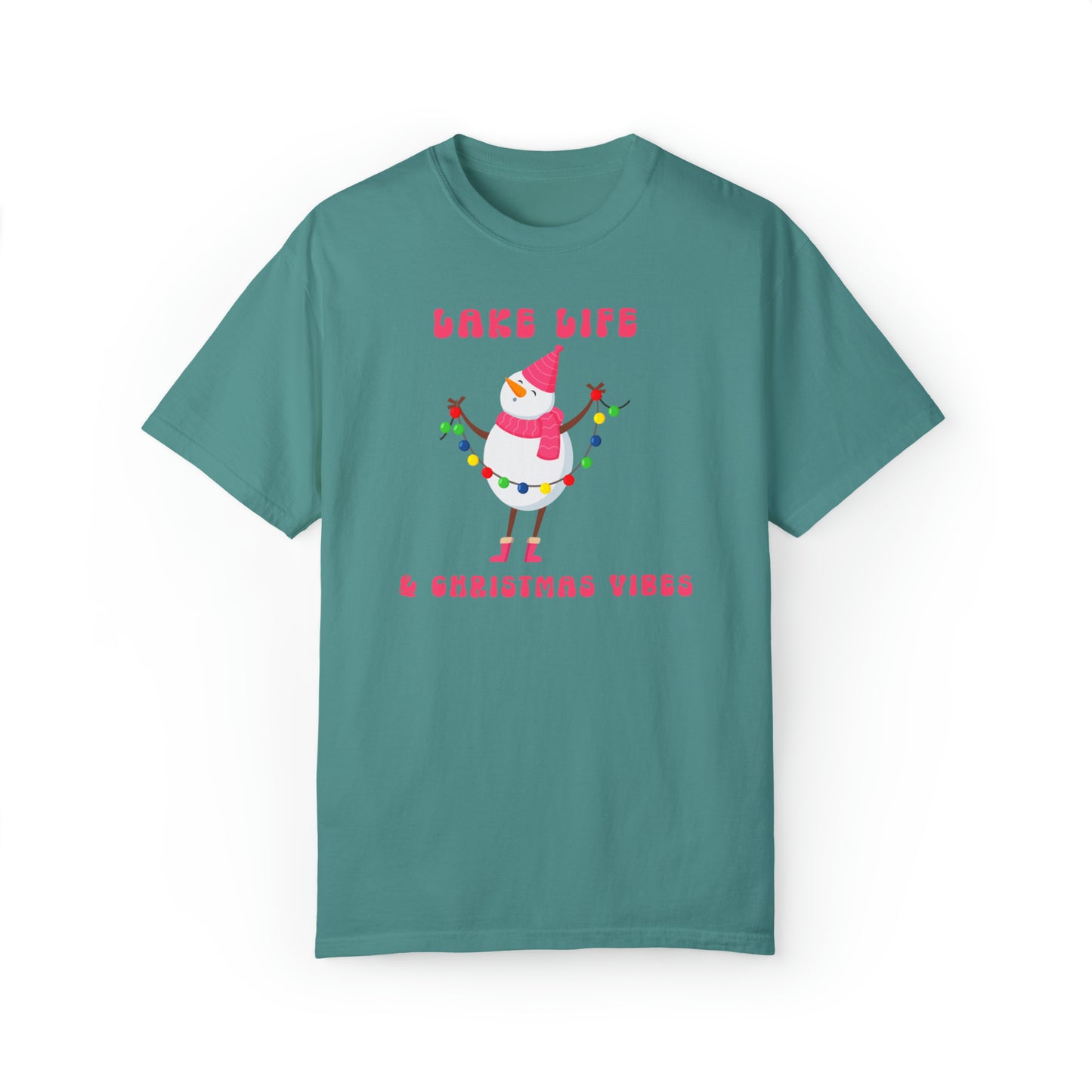 Holiday T-shirt, Lake Life & Christmas Vibes tee