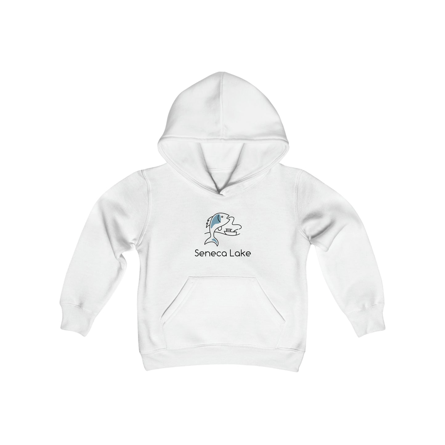 Seneca Lake Fish & Boat Youth Hoodie