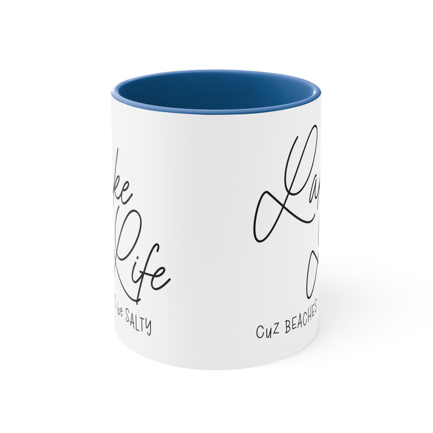 Lake Life coffee mug, interior accent Coffee Mug, 11oz coffee mug