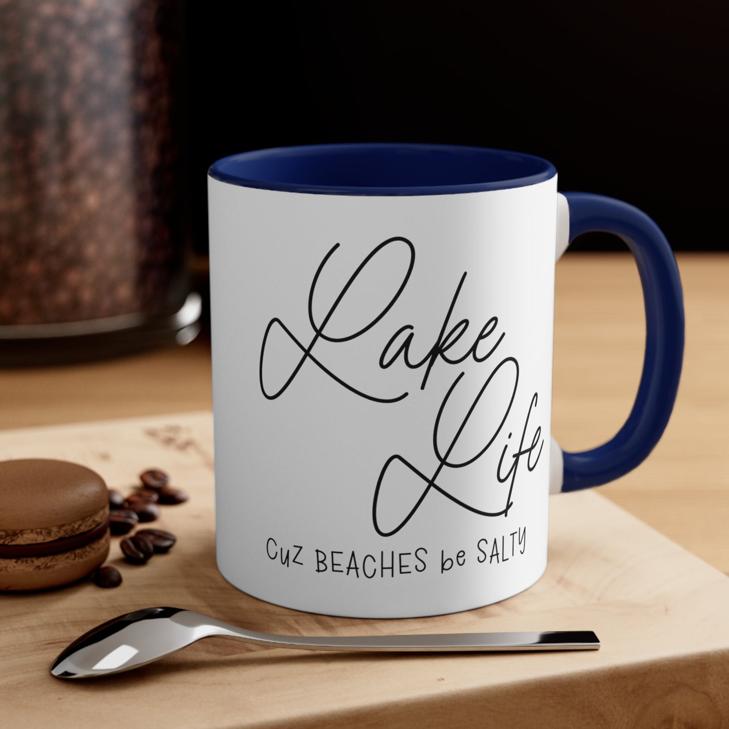 Lake Life coffee mug, interior accent Coffee Mug, 11oz coffee mug