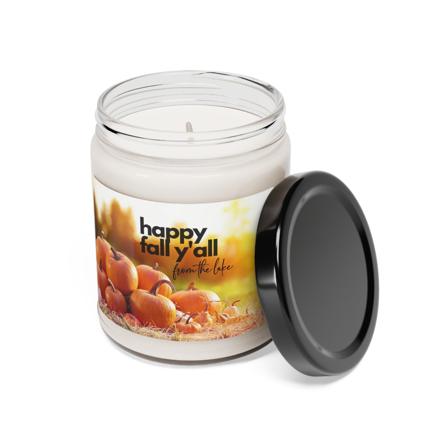 Happy Fall Y'all Scented Candle, 9oz, a perfect complement to autumn!