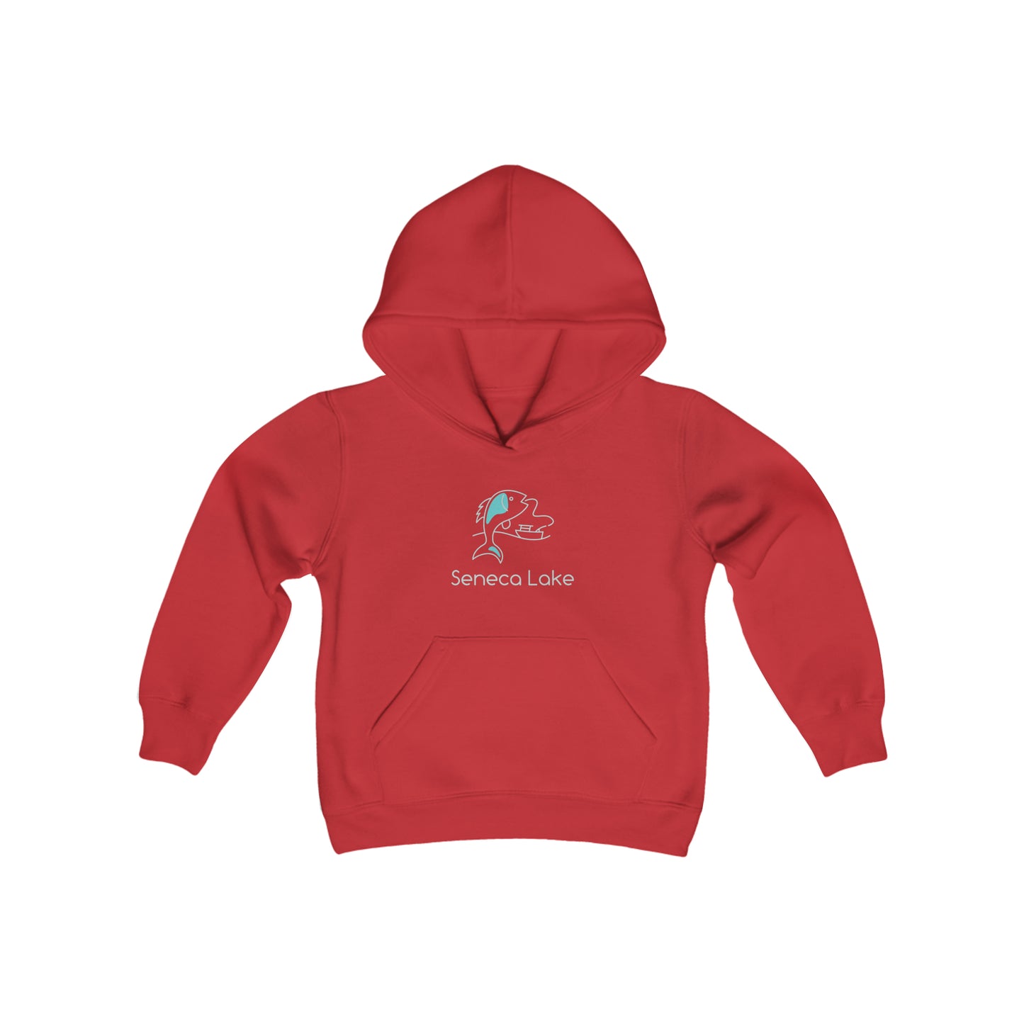 Seneca Lake Fish & Boat Youth Hoodie