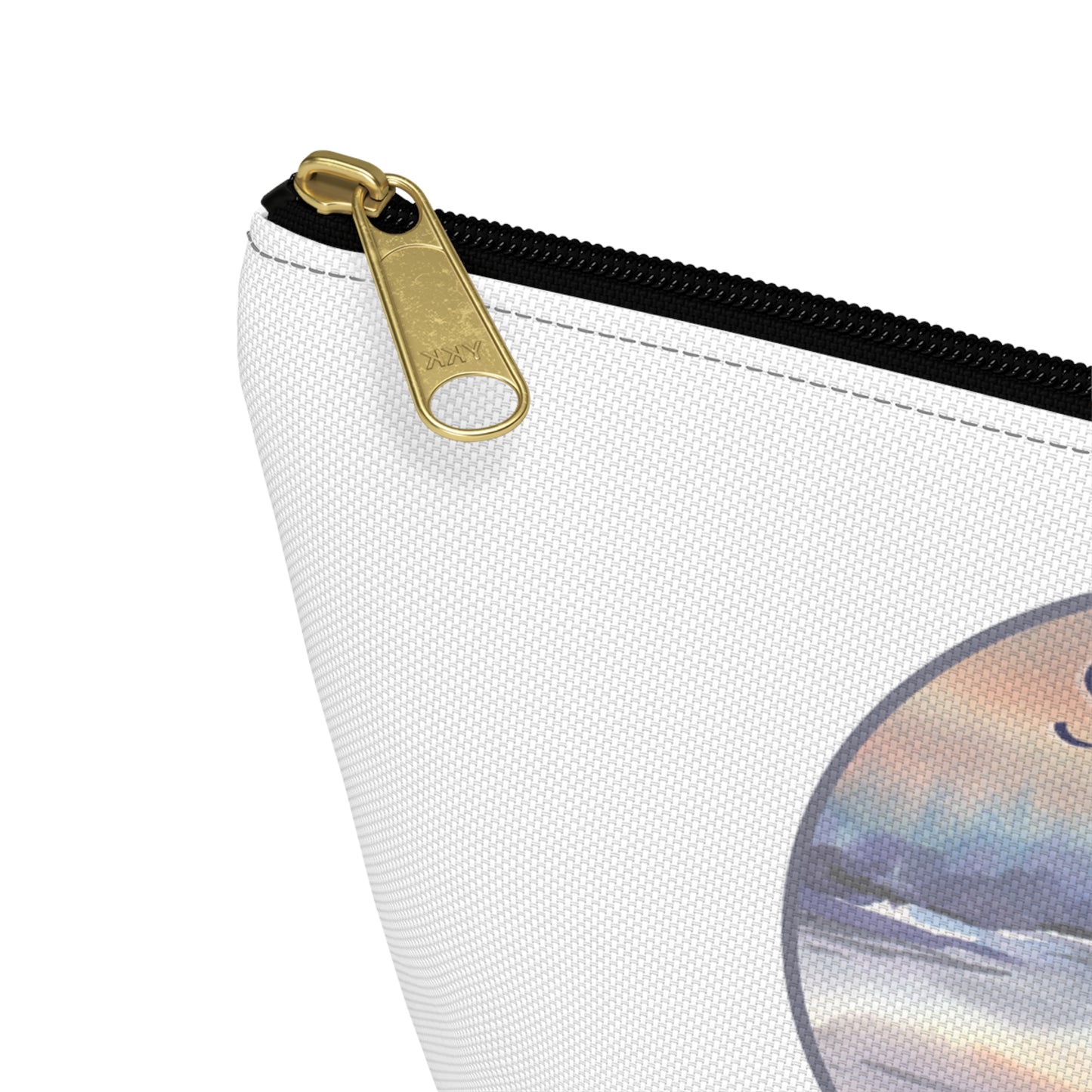 Seneca Lake is My Happy Place watercolor accessory bag