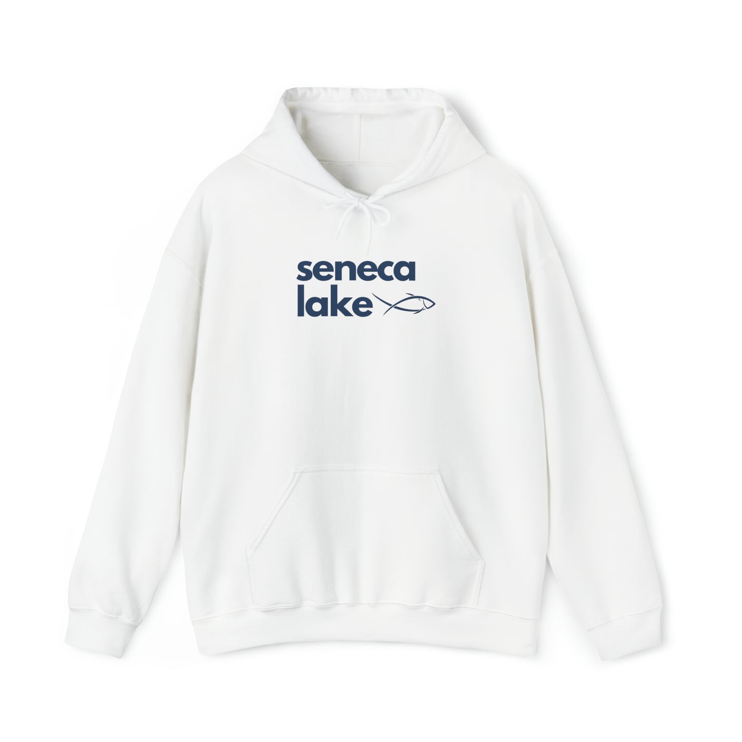 Seneca Lake Simple Fish Unisex Hoodie