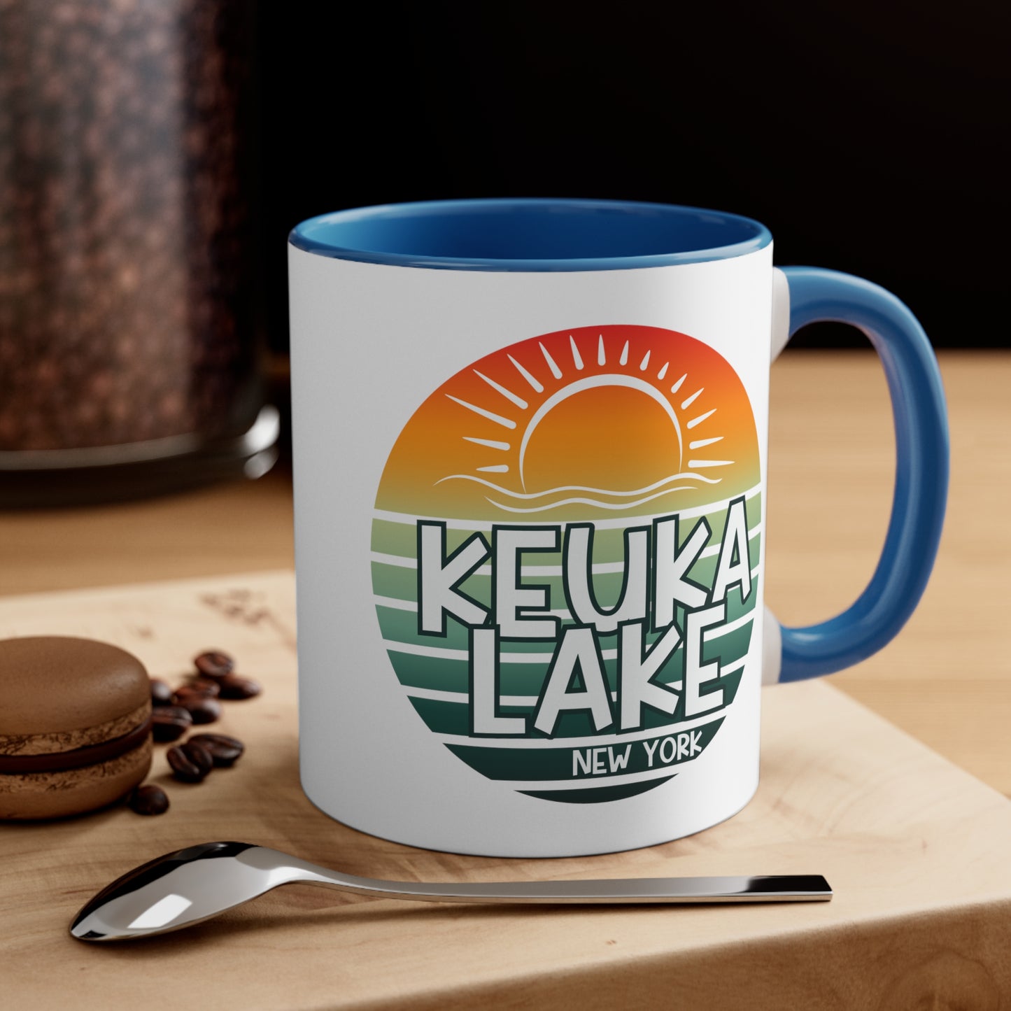 Keuka Lake coffee mug, interior accent Coffee Mug, 11oz coffee mug