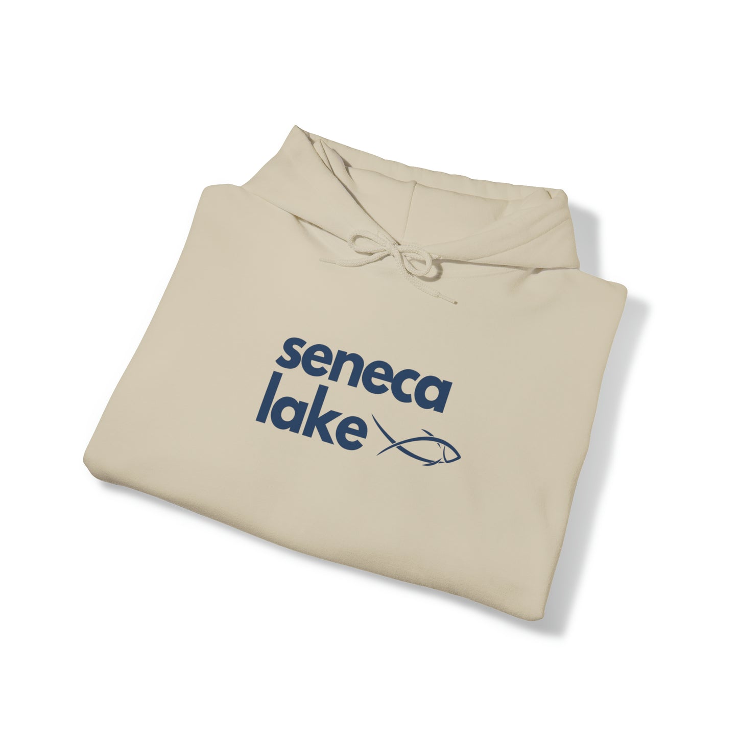 Seneca Lake Simple Fish Unisex Hoodie