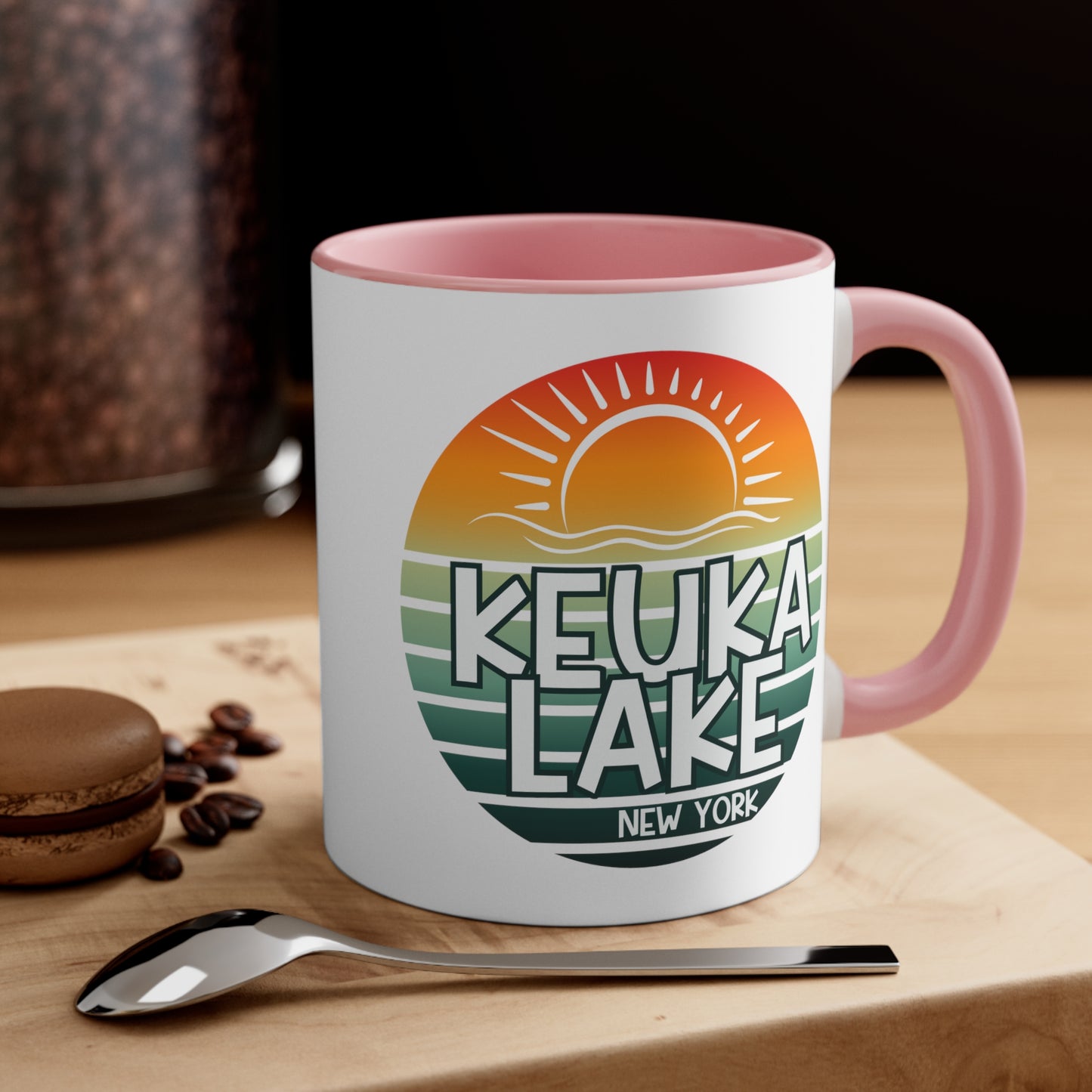 Keuka Lake coffee mug, interior accent Coffee Mug, 11oz coffee mug