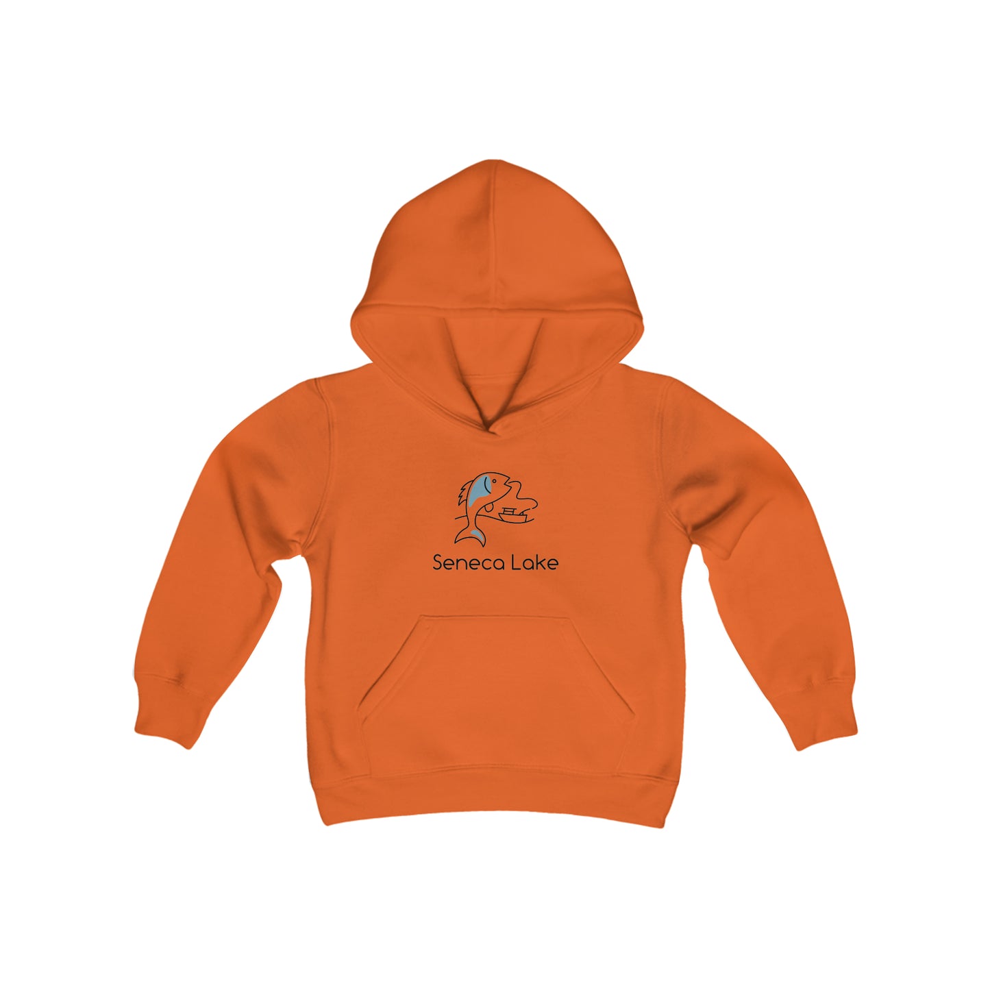 Seneca Lake Fish & Boat Youth Hoodie