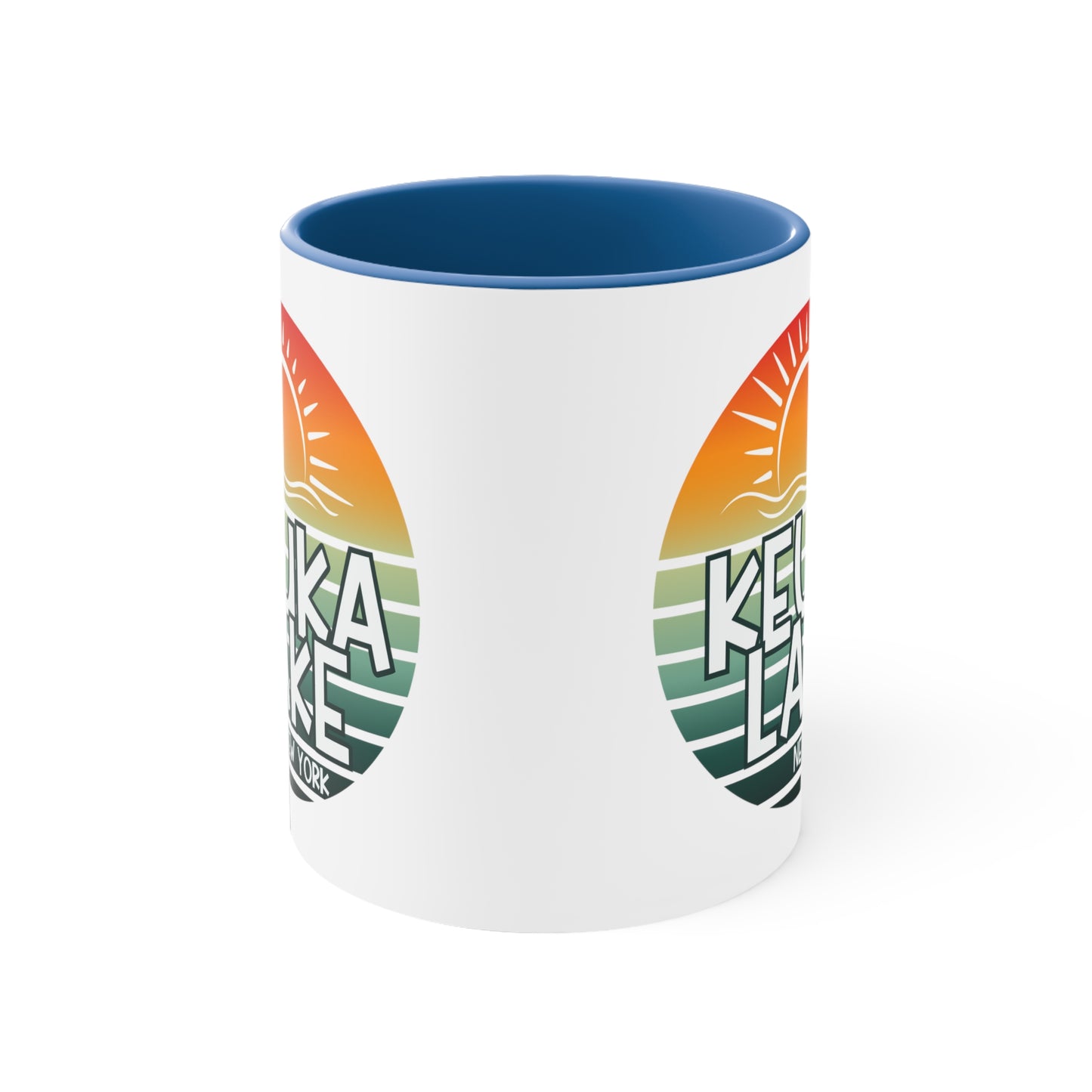 Keuka Lake coffee mug, interior accent Coffee Mug, 11oz coffee mug