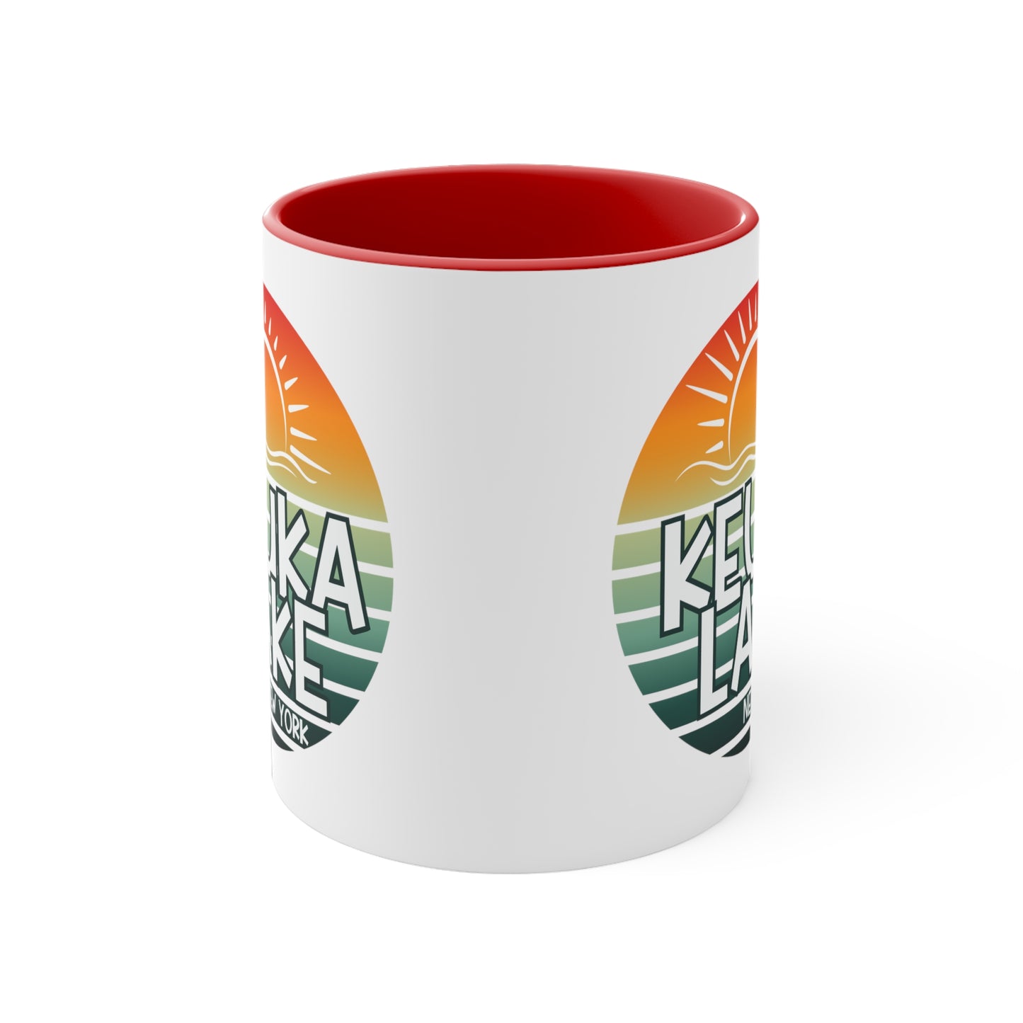 Keuka Lake coffee mug, interior accent Coffee Mug, 11oz coffee mug