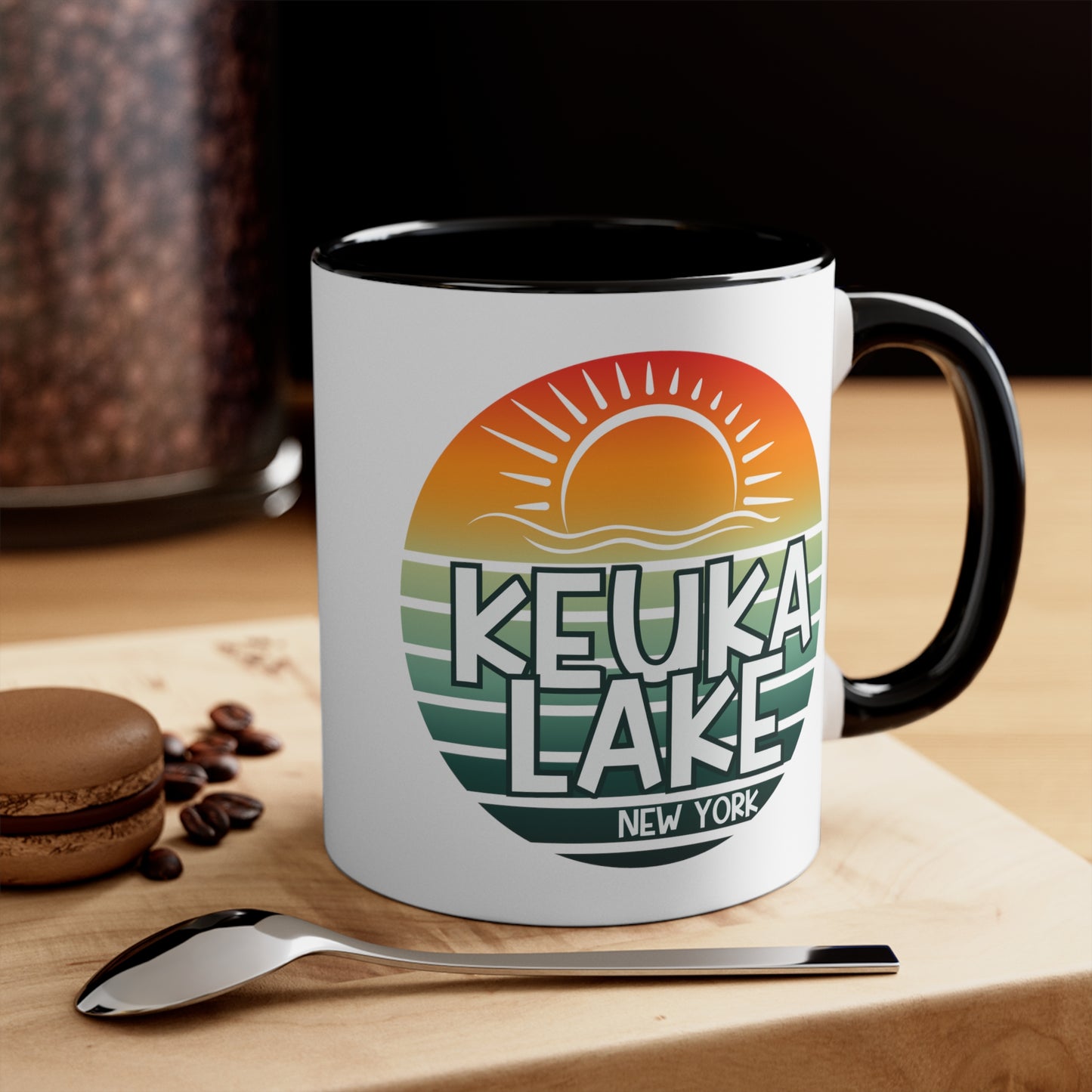 Keuka Lake coffee mug, interior accent Coffee Mug, 11oz coffee mug