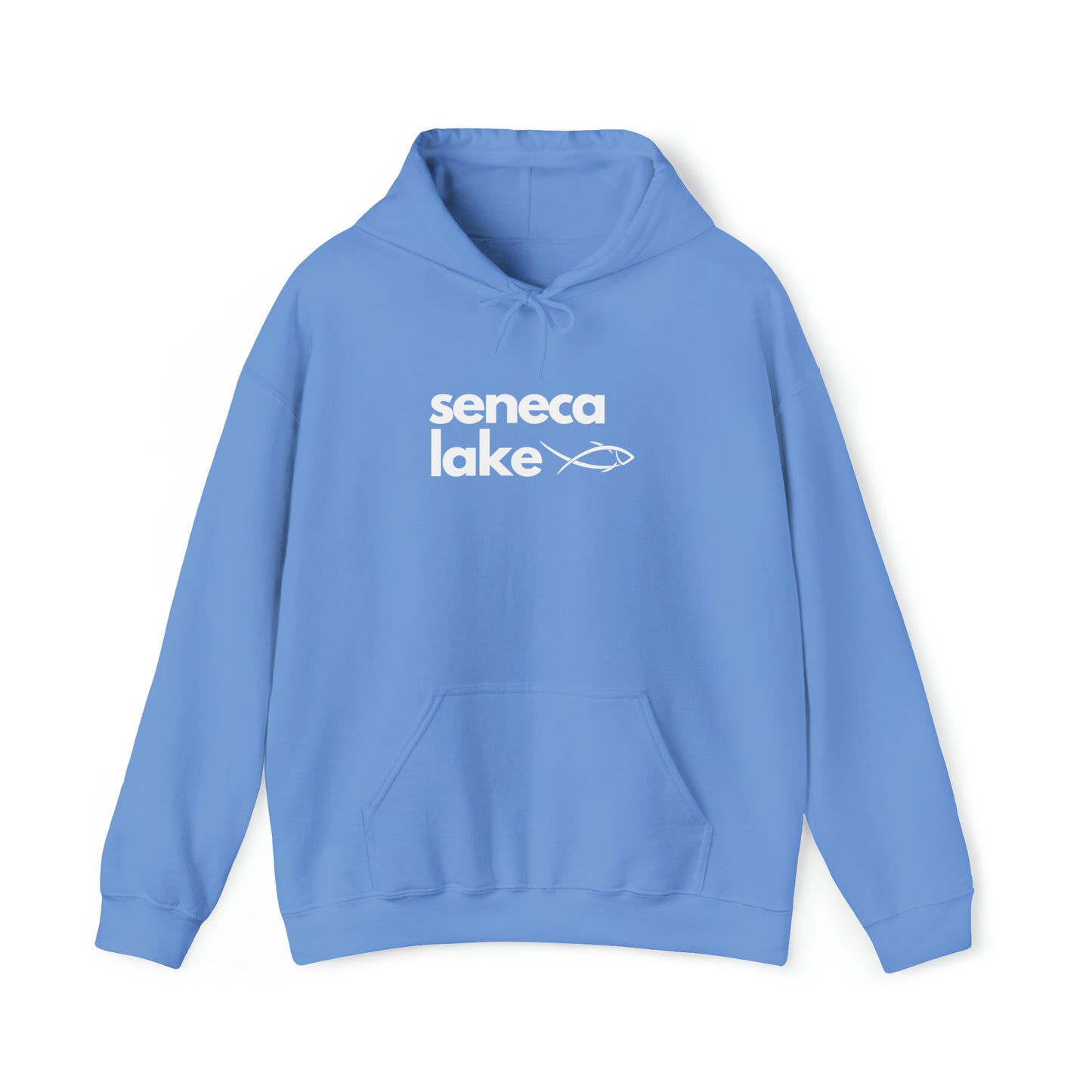 Seneca Lake Simple Fish Unisex Hoodie