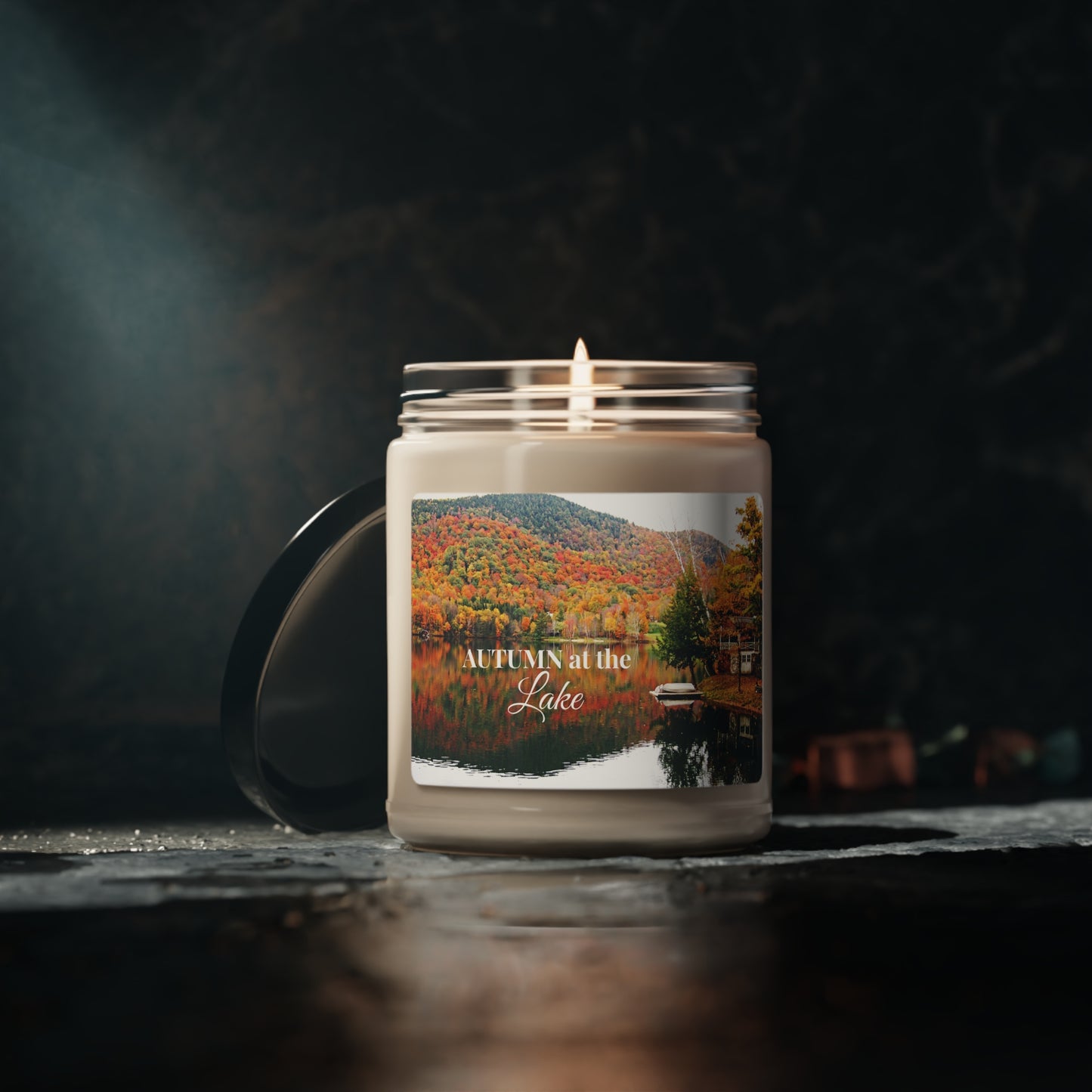 Autumn Colors at the lake Scented Candle, 9oz, the perfect complement to Fall