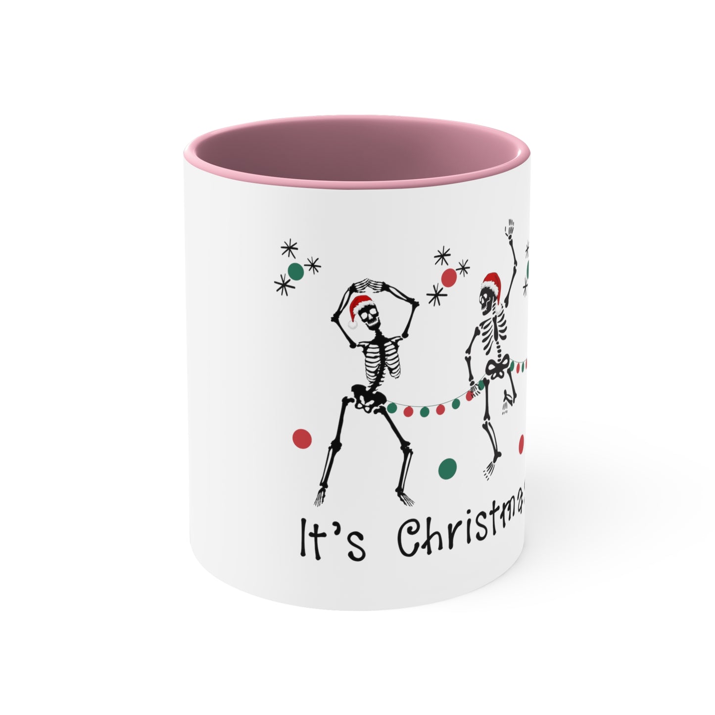 Christmas Mug, Dancing Skeletons interior accent Coffee Mug, 11oz coffee mug