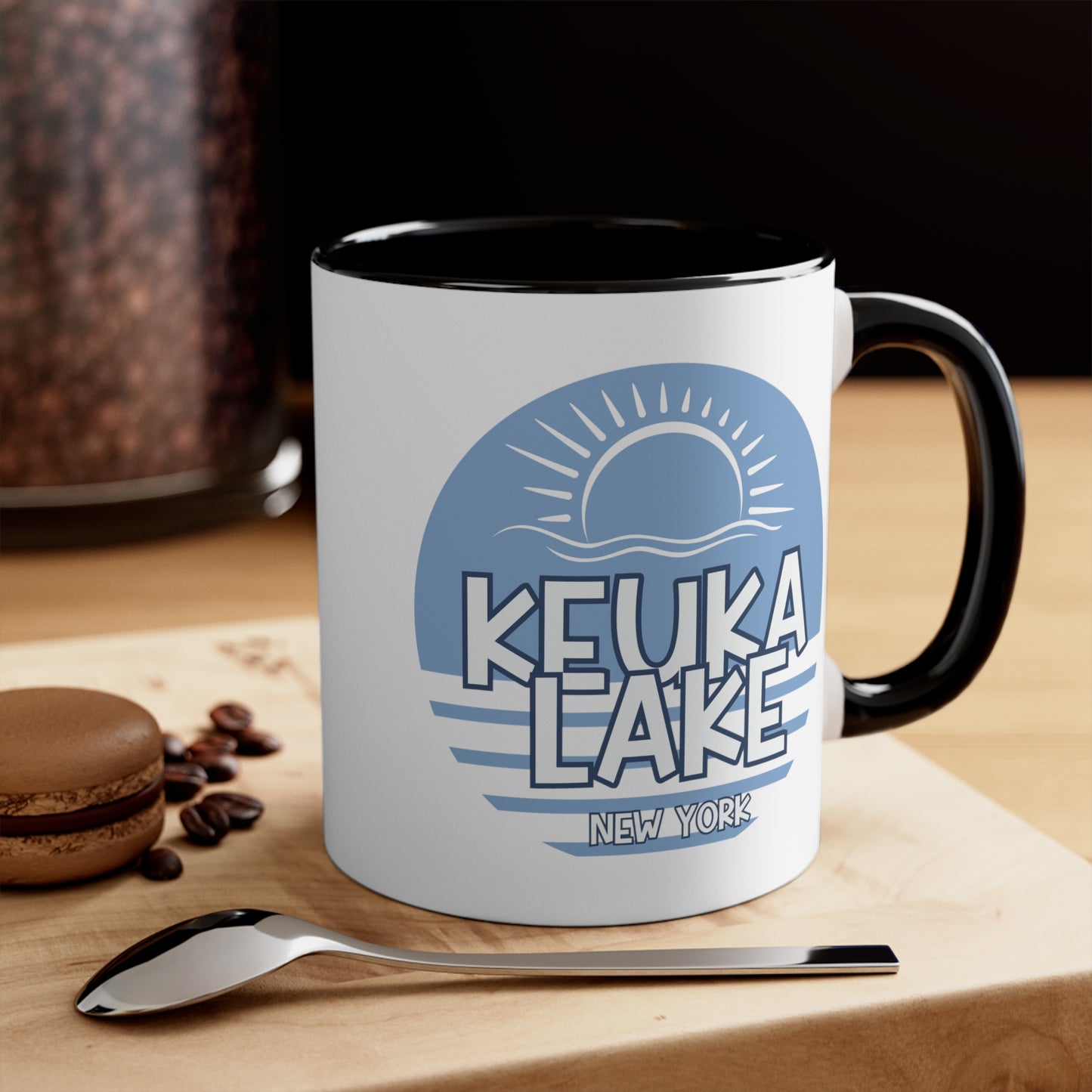 Keuka Lake coffee mug, interior accent Coffee Mug, 11oz coffee mug