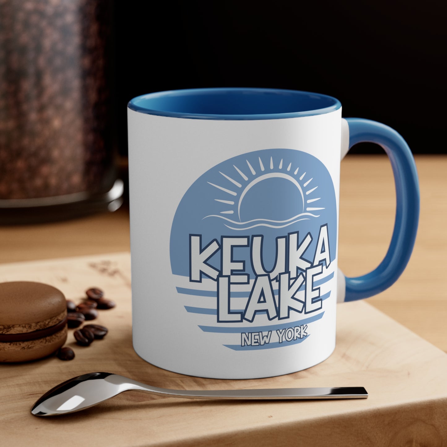 Keuka Lake coffee mug, interior accent Coffee Mug, 11oz coffee mug