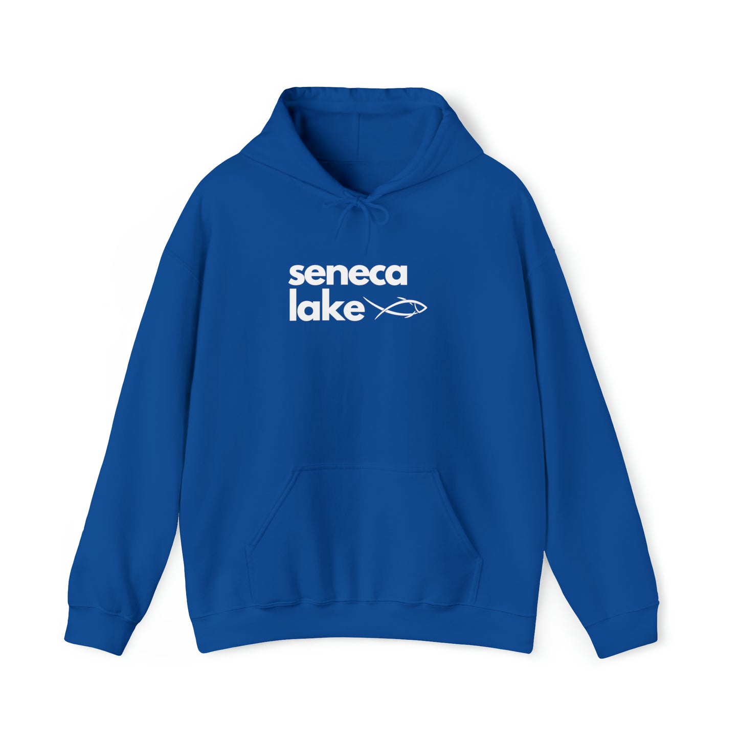 Seneca Lake Simple Fish Unisex Hoodie