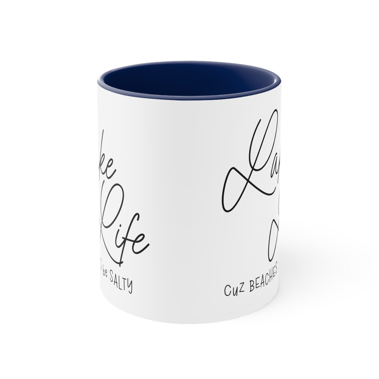 Lake Life coffee mug, interior accent Coffee Mug, 11oz coffee mug