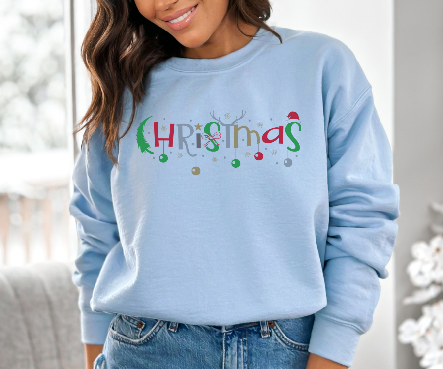 Christmas Crewneck Sweatshirt, Holiday Sweatshirt