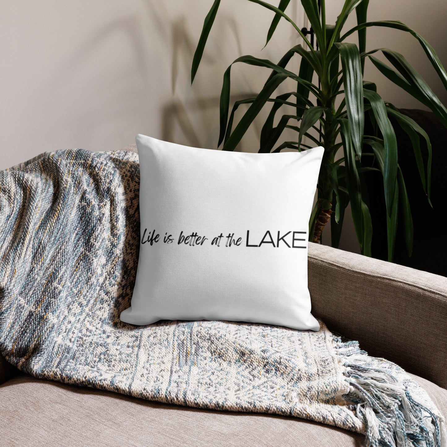 Sailboats on a Sunny Day Premium Pillow