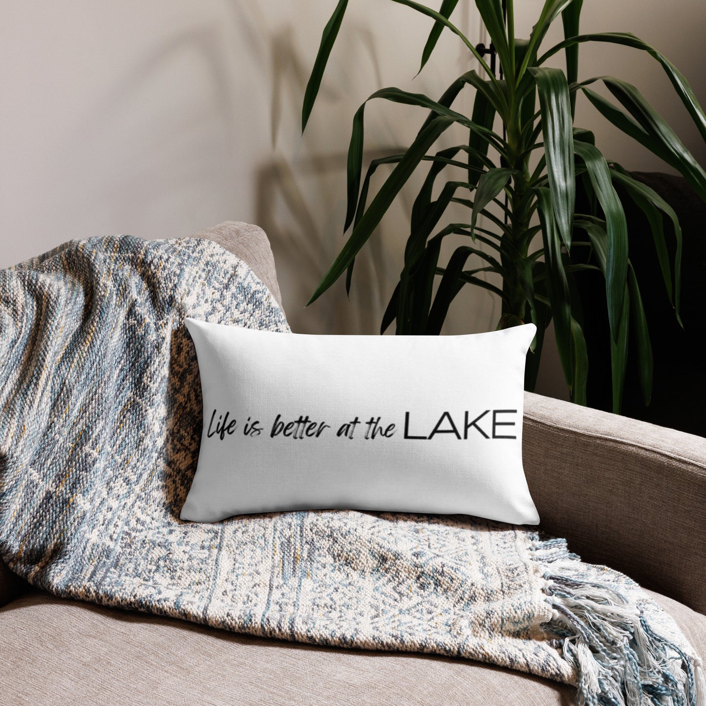 Adirondack Chairs and a Sailboat Premium Pillow