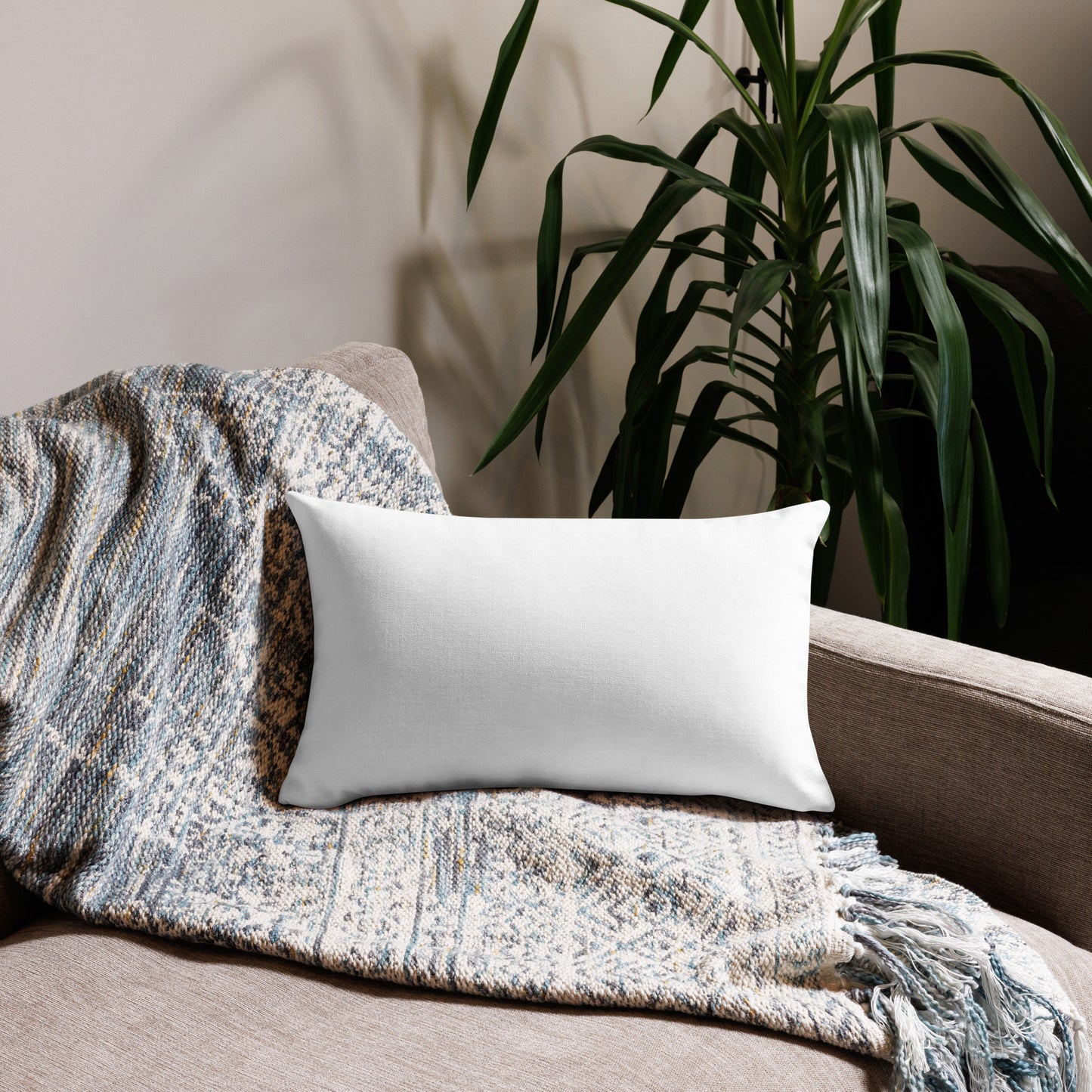 Let's Get Cozy at the Lake Premium Pillow with an autumn design