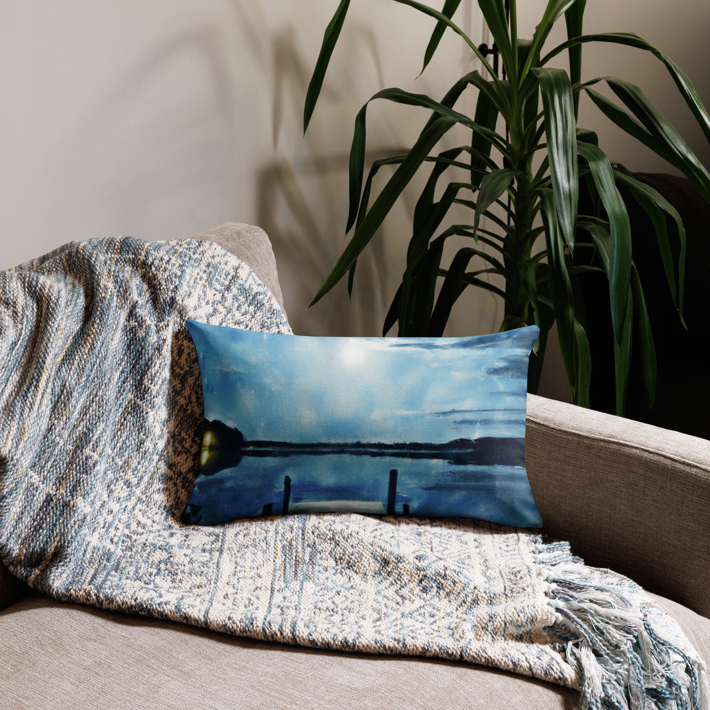 Moonlit Dock Premium Pillow