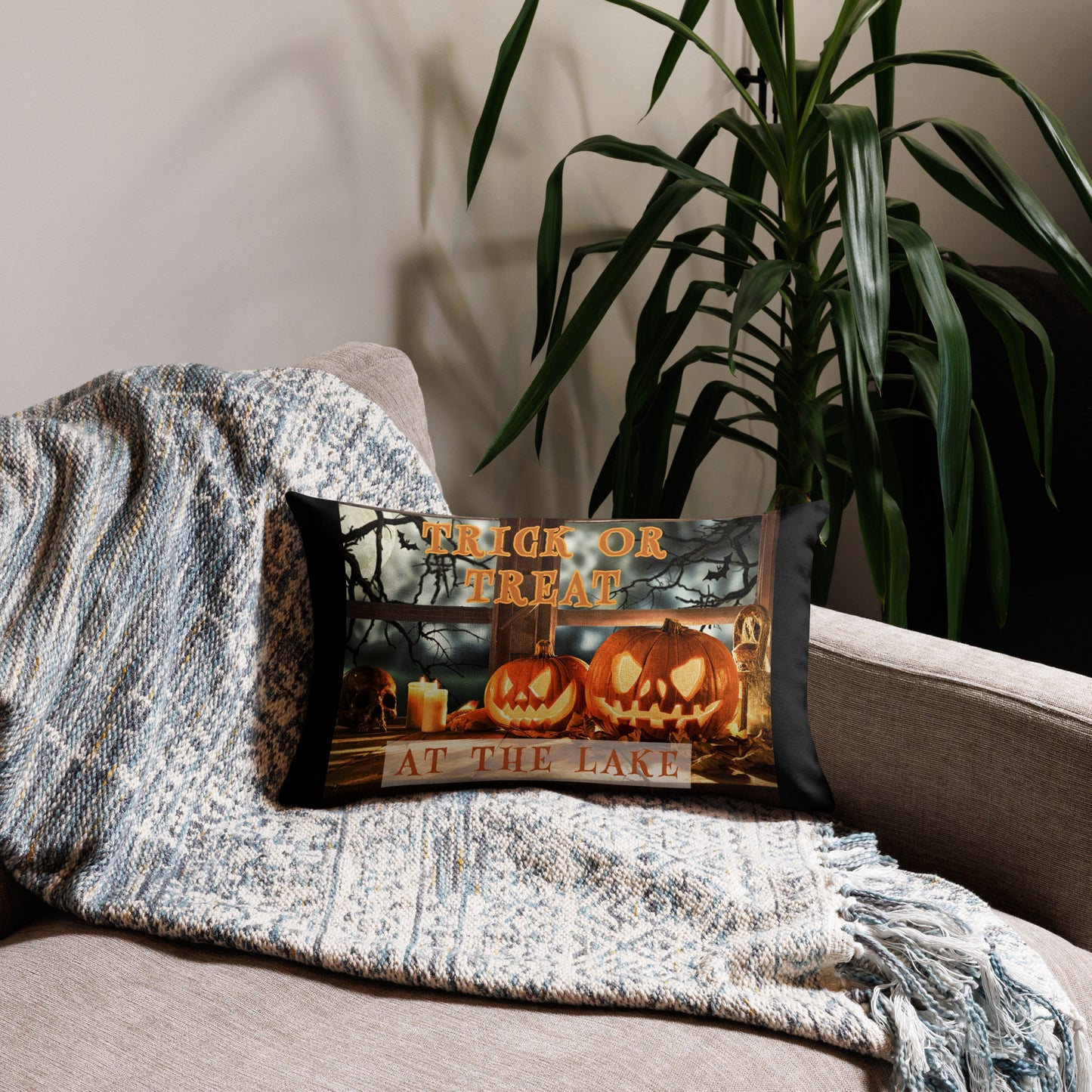 Trick or Treat at the Spooky Lake Premium Pillow