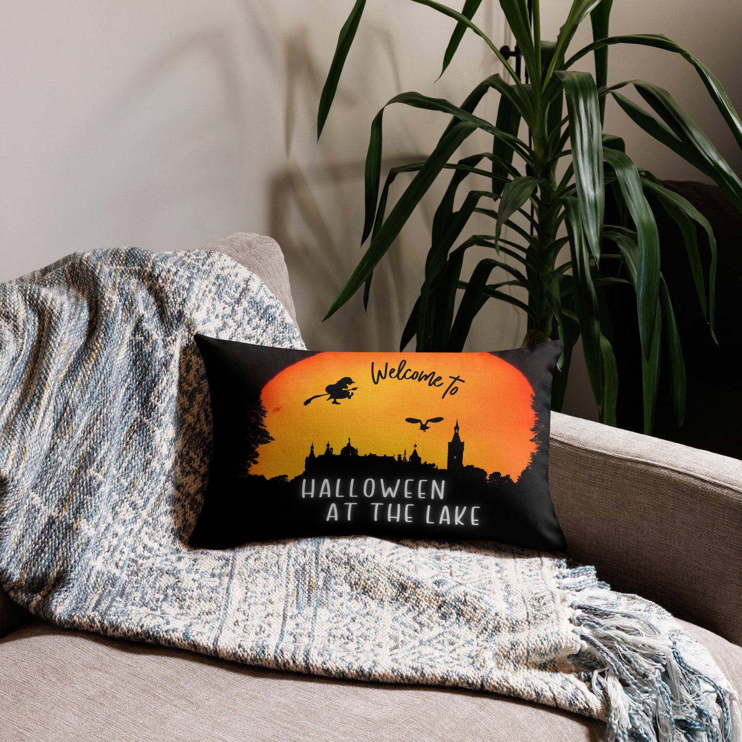 Welcome to a Witchy Halloween at the Lake Premium Pillow