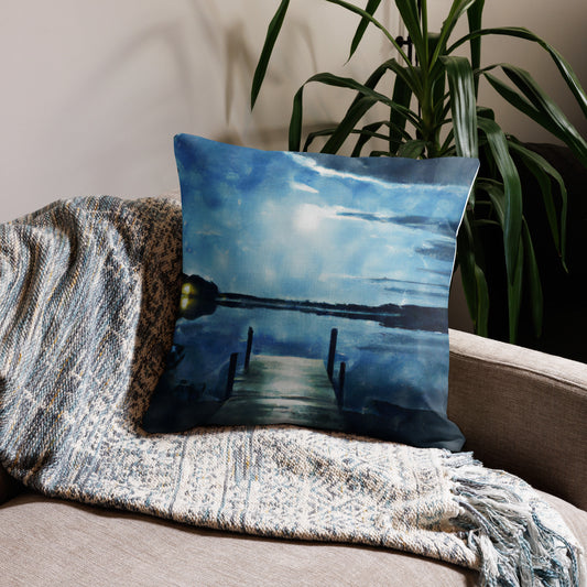 Moonlit Dock Premium Pillow