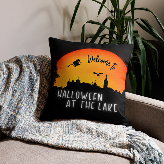 Welcome to a Witchy Halloween at the Lake Premium Pillow